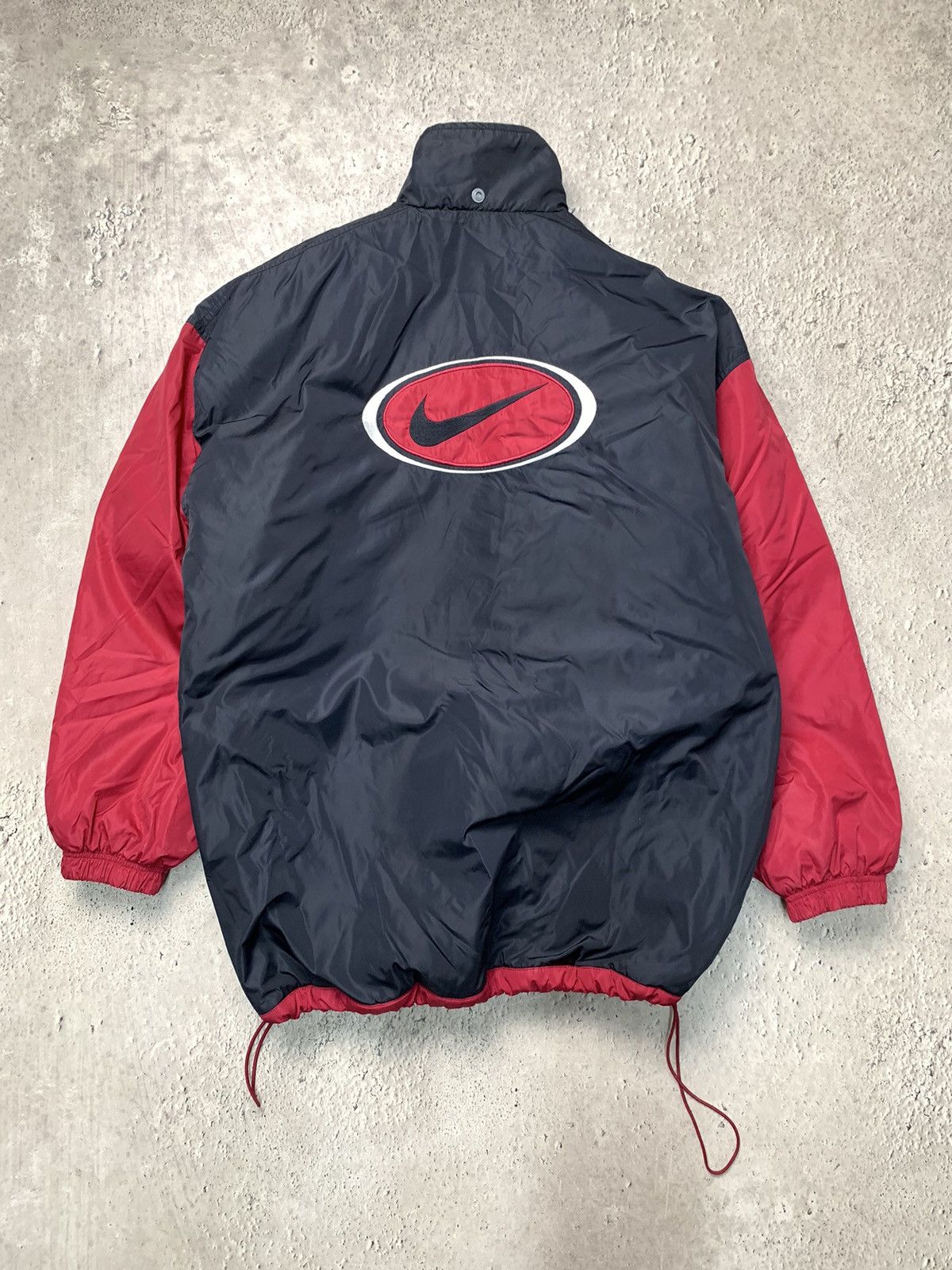 Nike × Vintage Vintage Y2K Nike Down Jacket Puffer 90s Swoosh Black Nike Size US XL / EU 56 / 4 - 9 Thumbnail
