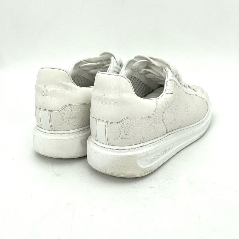 Louis Vuitton Louis Vuitton White Low-Top Leather Sneakers - Size US 9 / EU 42 - 7 Thumbnail