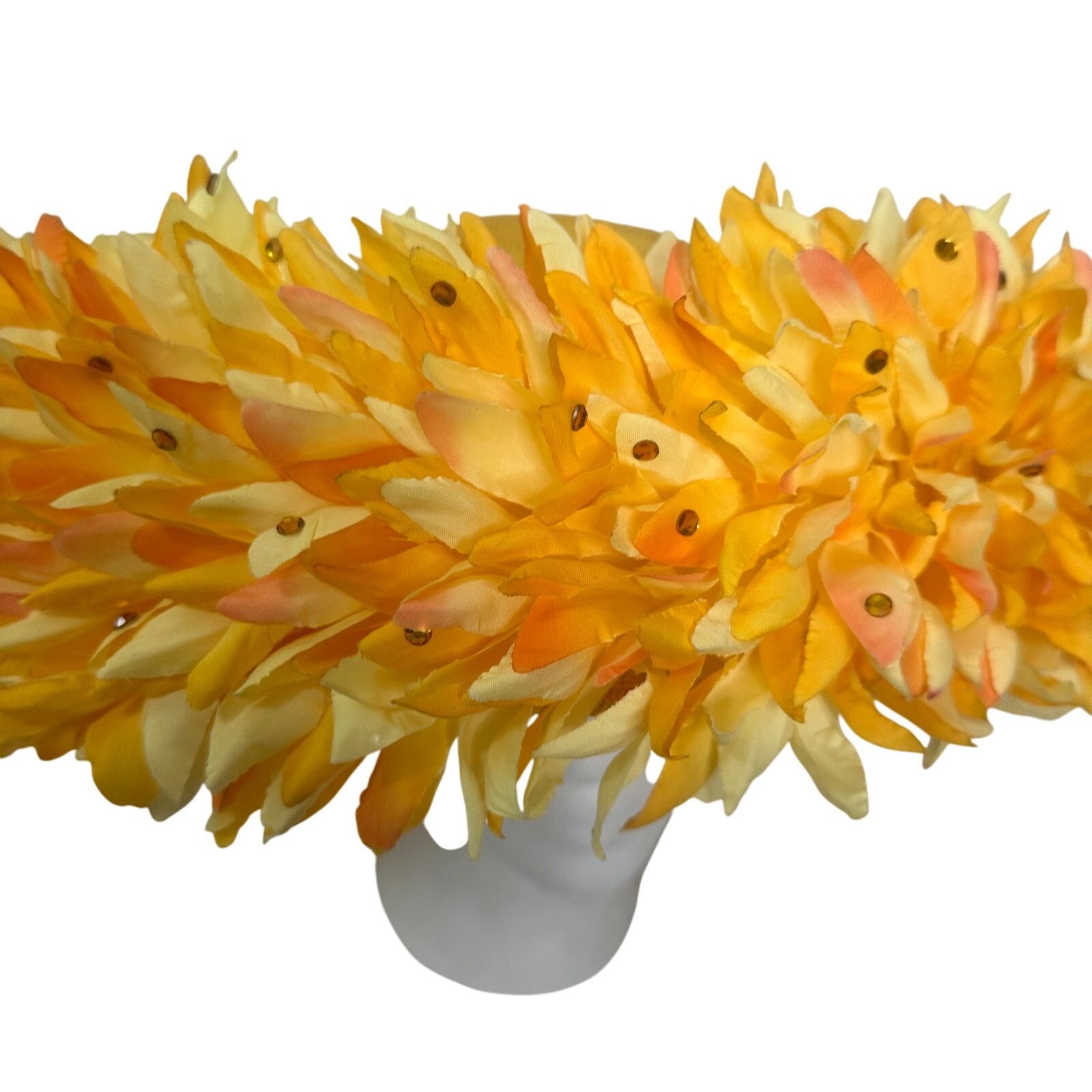 Vintage Vintage 1980s b. michael Yellow Church Derby Formal Hat Size ONE SIZE - 5 Thumbnail