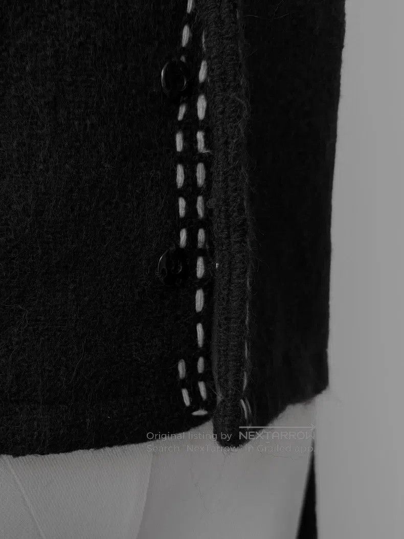 Yohji Yamamoto Yohji Yamamoto 2000AW Minimalist Shiny Thread Nested Wool Size ONE SIZE - 5 Thumbnail