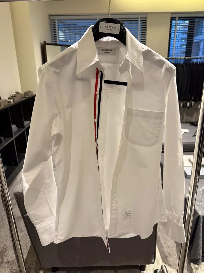 Thom Browne Thom browne Classic three-color standard shirt 2504-Nextarr Size US L / EU 52-54 / 3 - 1 Thumbnail