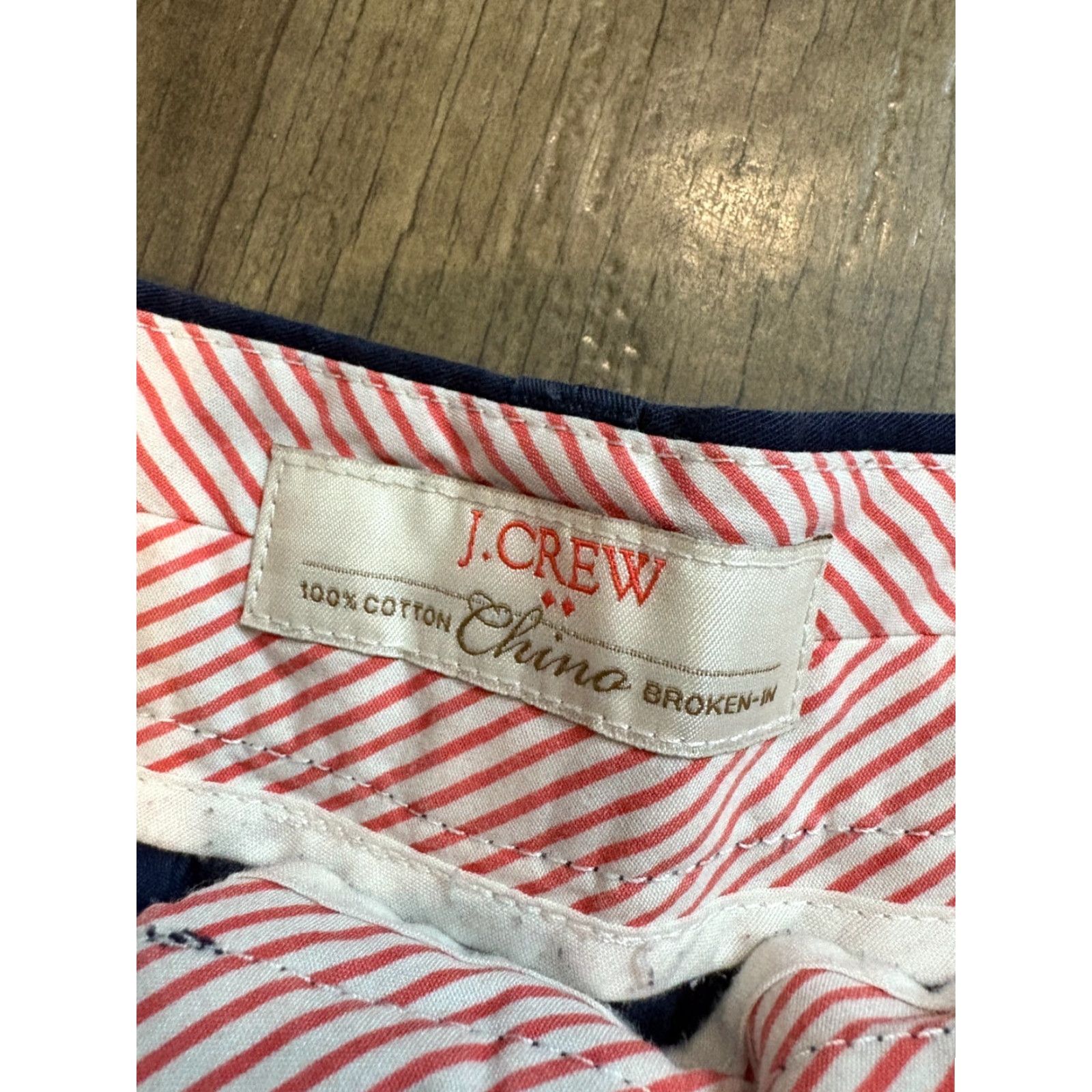 J.Crew J. Crew Chino Shorts Womens Size 6 Blue Broken In, Regular, Solid, Chino, Blue, Women, Size 6 Size 28" / US 6 / IT 42 - 3 Thumbnail