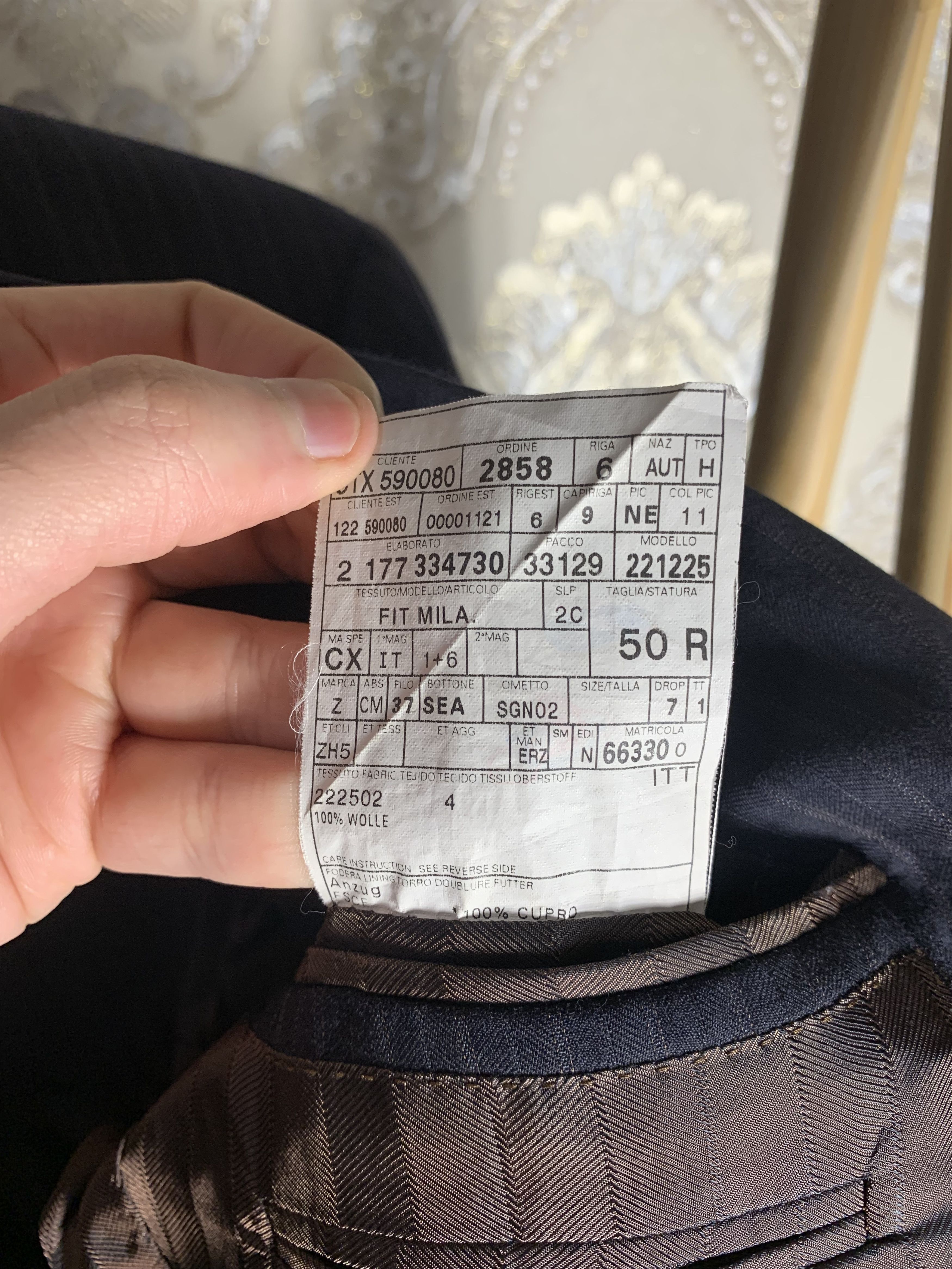 Ermenegildo Zegna VINTAGE ERMENEGILDO Z ZEGNA TROFEO ITALIAN DESIGNER BLAZER Size 50R - 6 Thumbnail