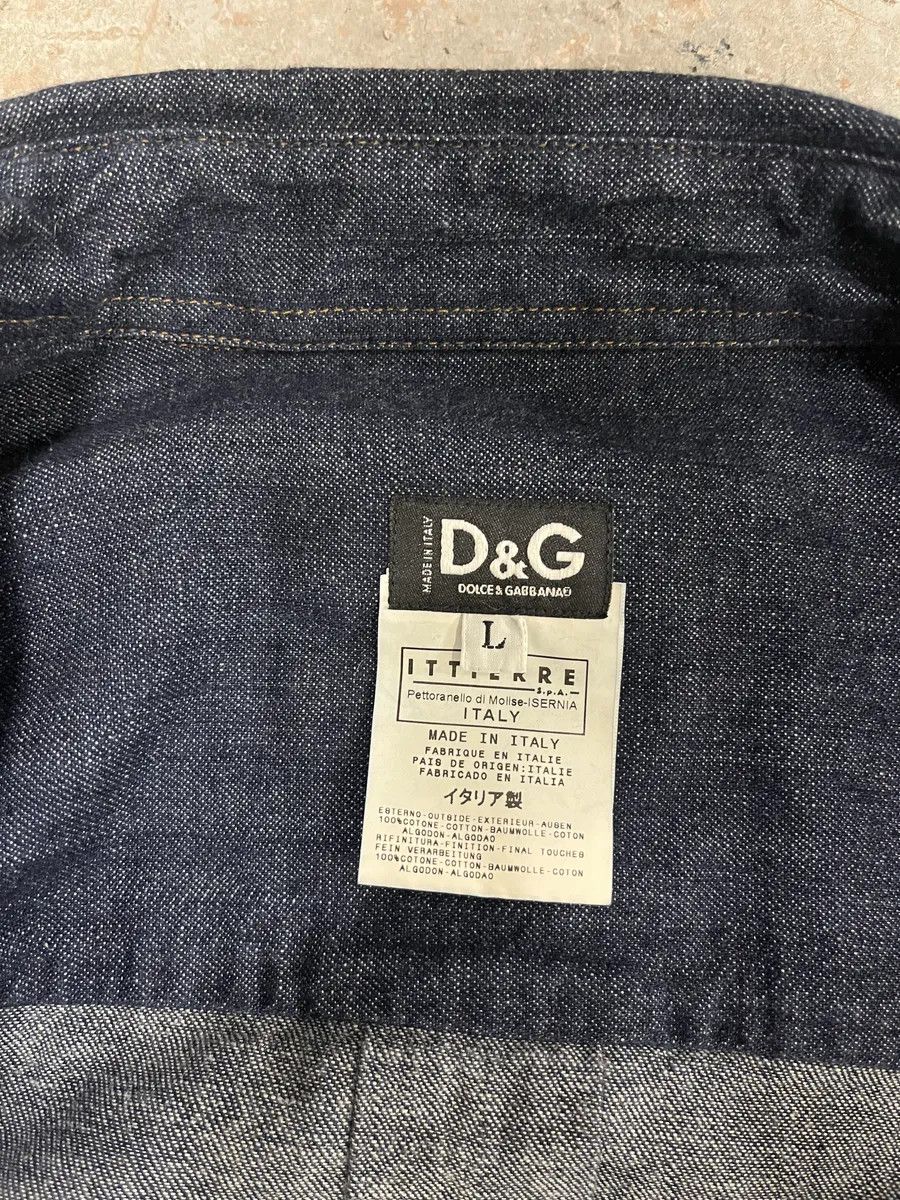 Dolce & Gabbana SS2003 Dolce & Gabbana Cargo Combat Denim Shirt Size US M / EU 48-50 / 2 - 8 Thumbnail