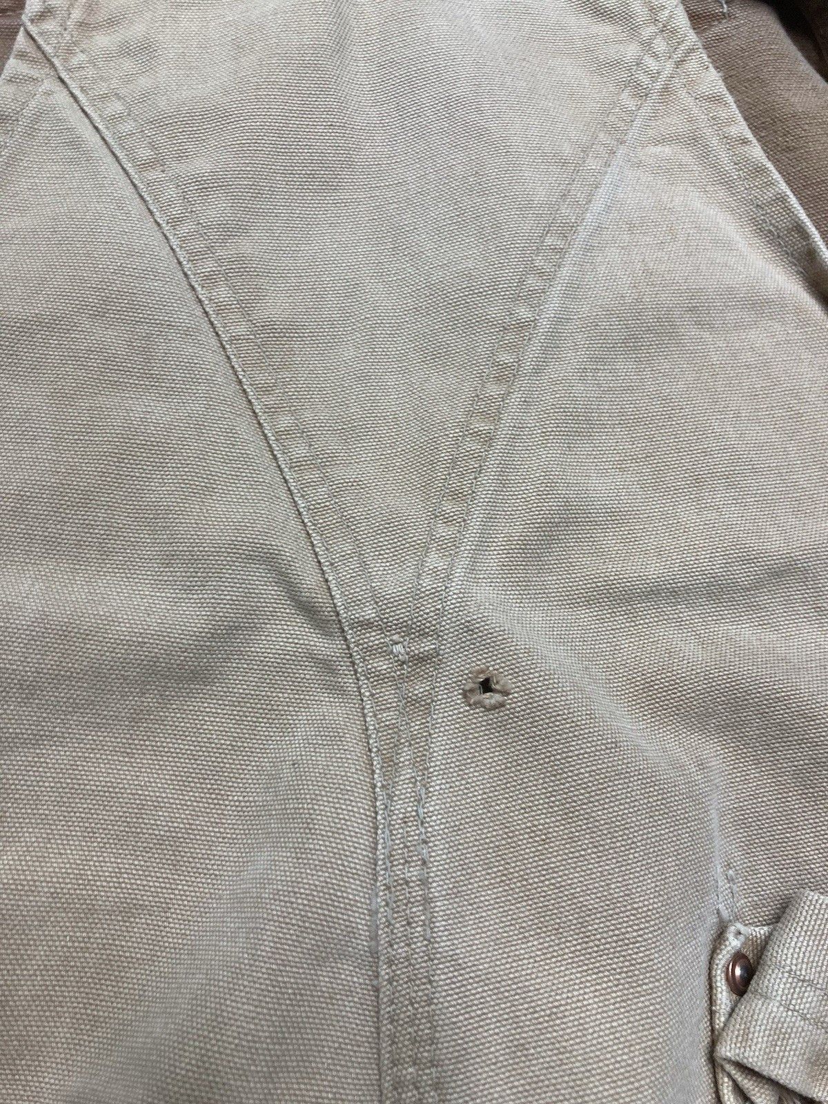 Vintage 1960s 70s carhartt overalls double knee canvas Big C 40x27 Size US 40 / EU 56 - 17 Thumbnail