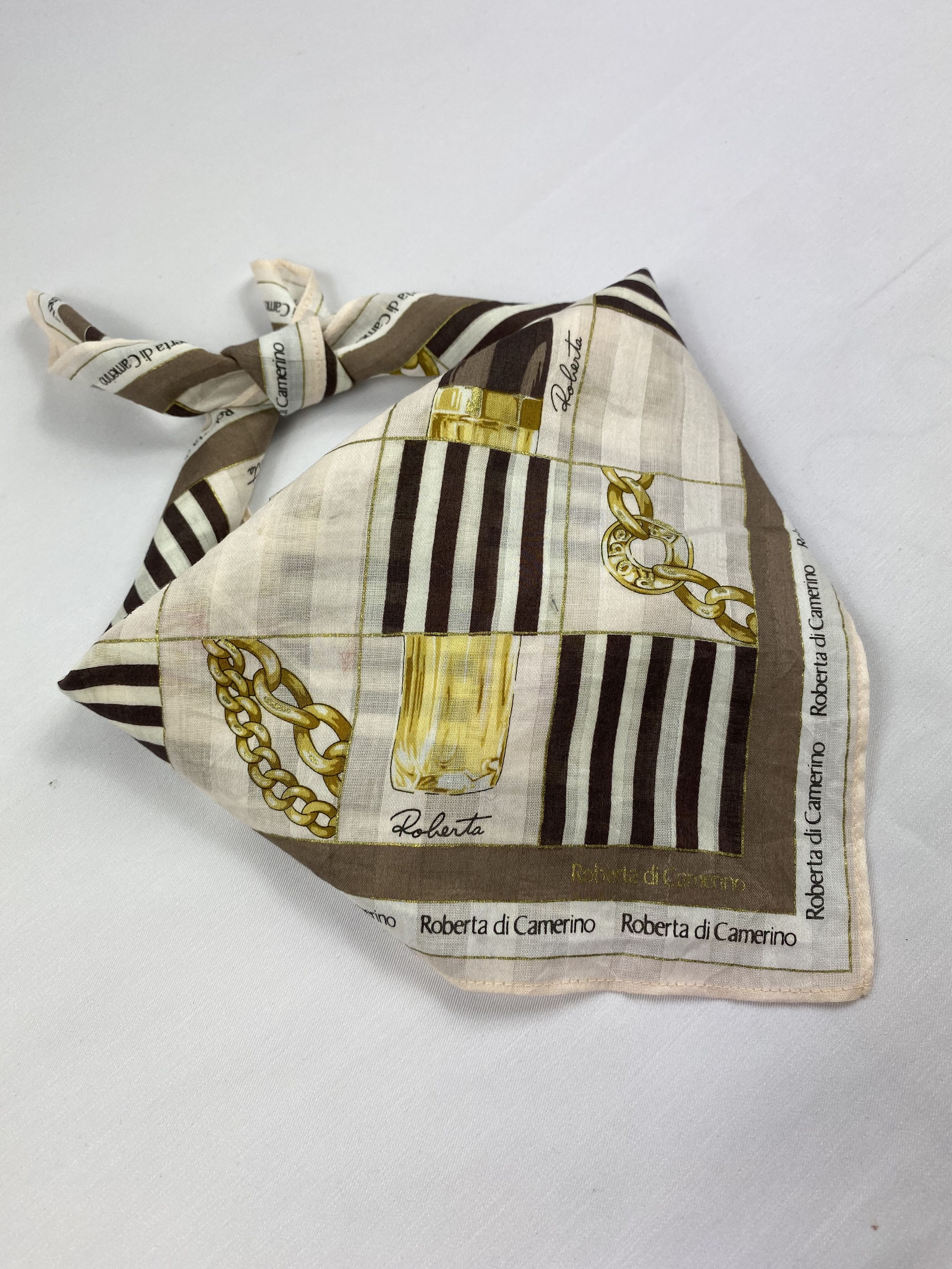 Roberta di Camerino × Vintage Roberta Di Camerino Handkerchief / Bandana / Neckerchief Size ONE SIZE - 1 Thumbnail