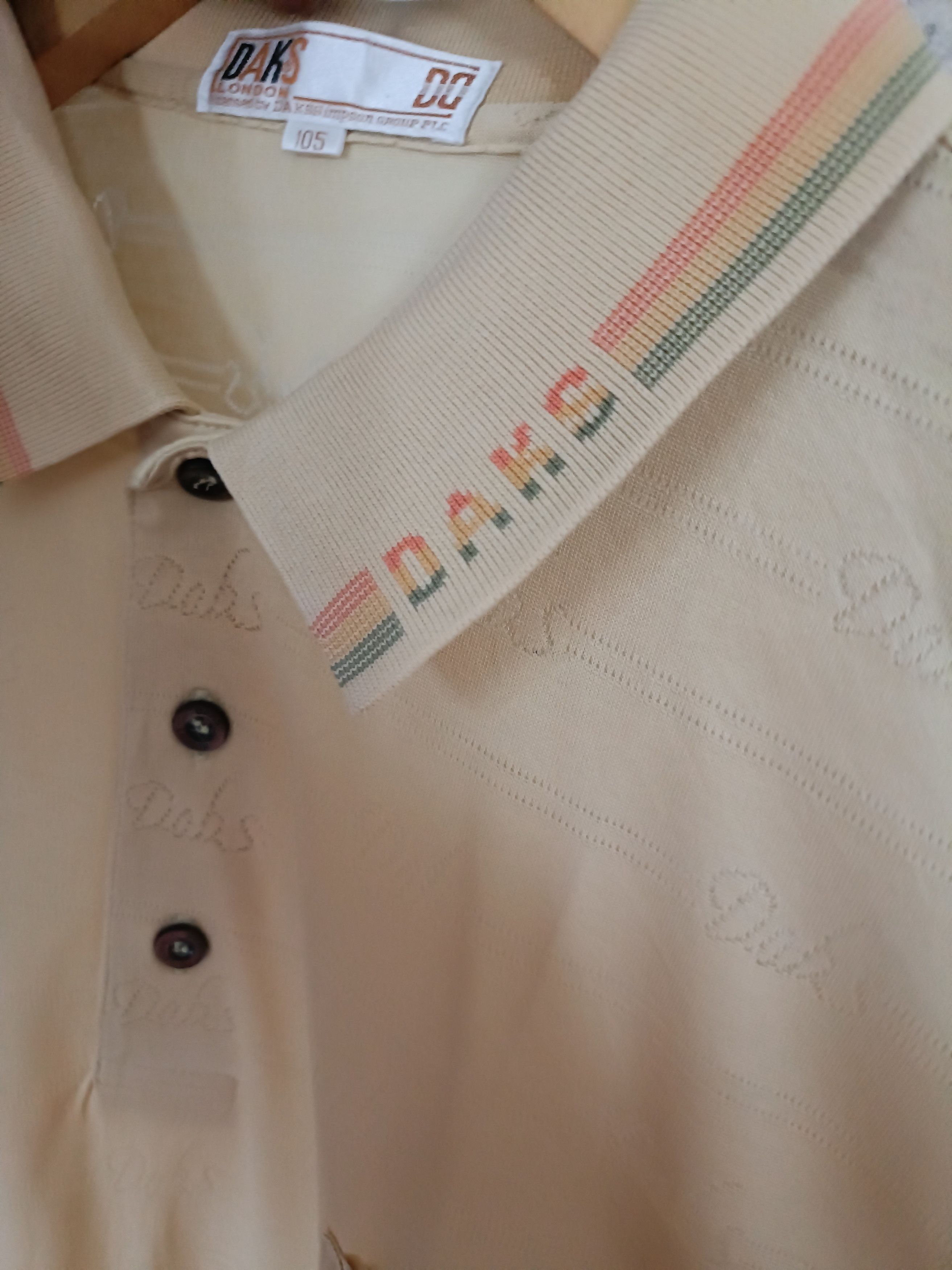 DAKS Tonal all over daks monogram polo shirt Size US XL / EU 56 / 4 - 8 Thumbnail