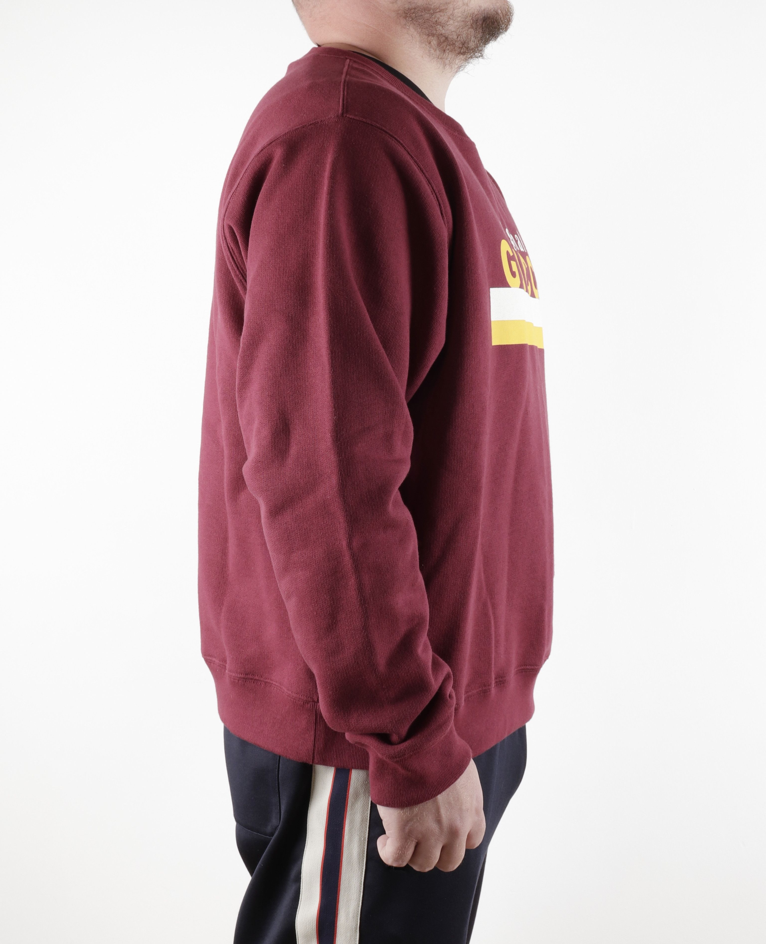 Gucci GUCCI Burgundy Cotton Sweatshir with Logo 'Original Gucci' Size US L / EU 52-54 / 3 - 3 Thumbnail