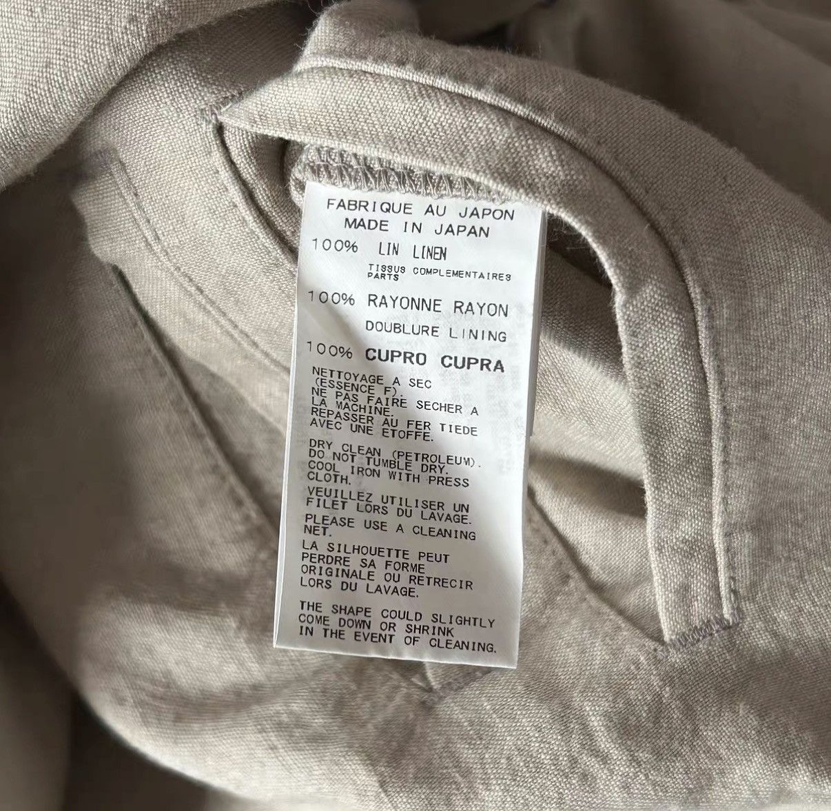 Yohji Yamamoto Yohji Yamamoto 16SS Side Stripe Linen Long Blazer K4 Size US XL / EU 56 / 4 - 7 Thumbnail