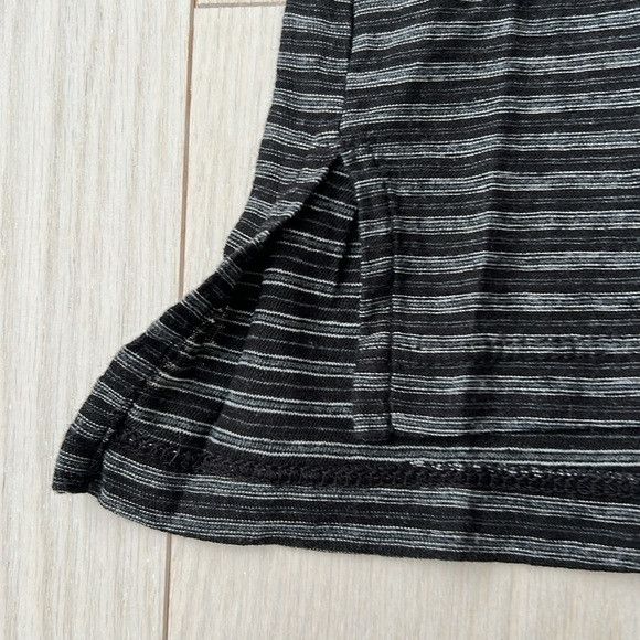 James Perse JAMES PERSE Split Hem STRIPED TEE Black Grey Size XS / US 0-2 / IT 36-38 - 3 Thumbnail