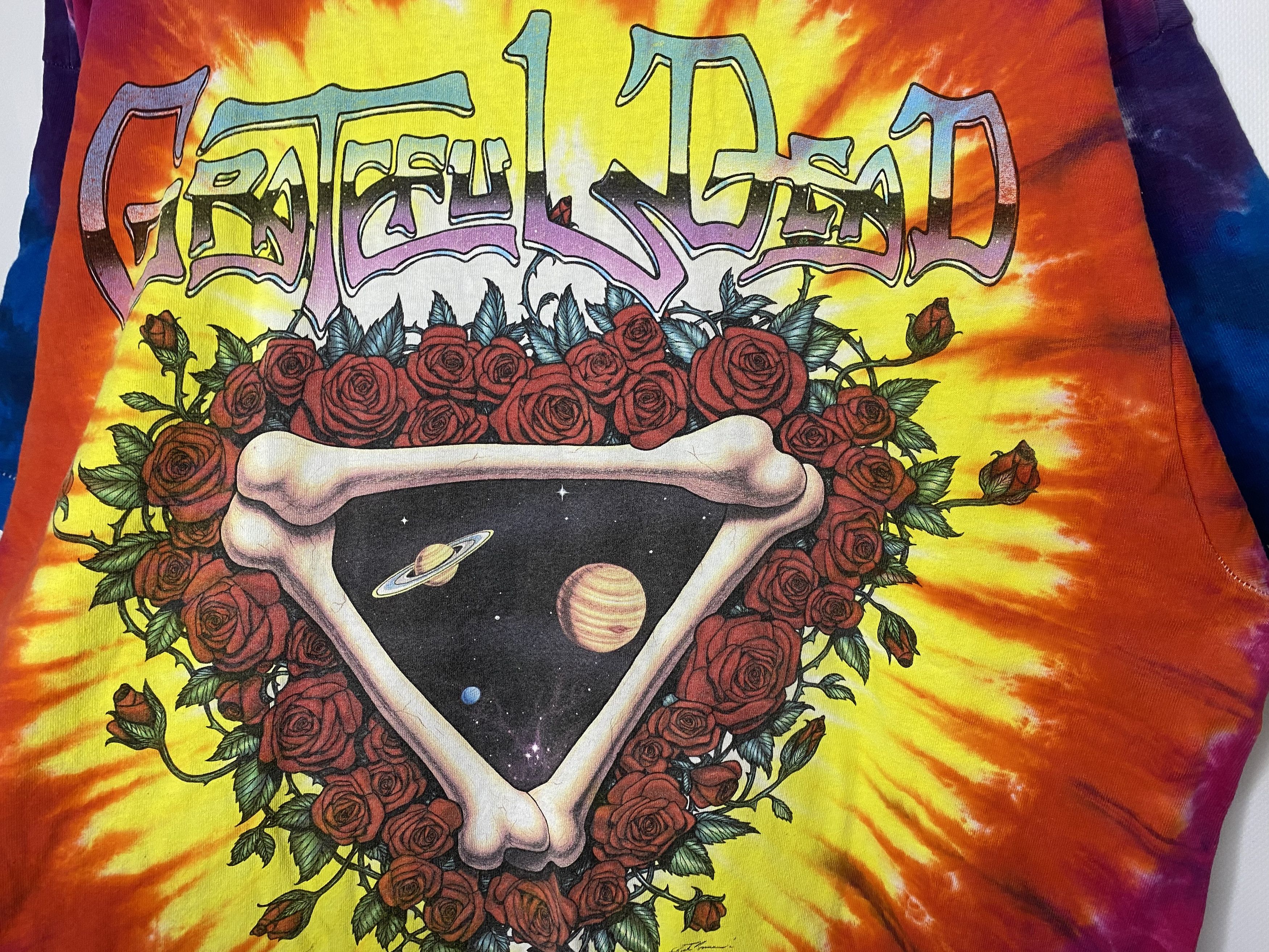 Grateful Dead × Liquid Blue × Vintage VINTAGE 1992 GRATEFUL DEAD TIE DYE T SHIRT SINGLE STITCH Size US XL / EU 56 / 4 - 4 Thumbnail