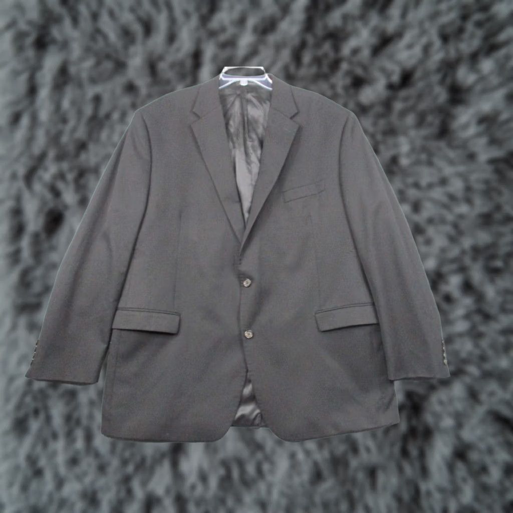 Ralph Lauren LAUREN RALPH LAUREN Blazer Jacket 50L Black Wool Sport Size 52R - 1 Thumbnail