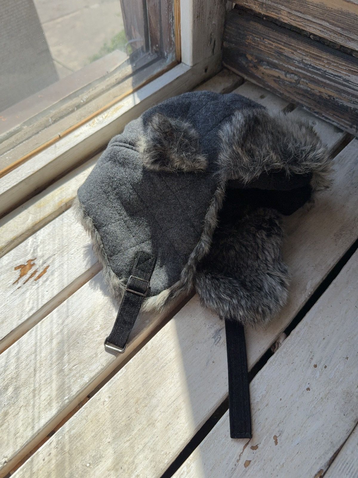 Vintage Y2K Vintage Fuzzy Hat Mohair knit Ushanka Trapper hat retro Size ONE SIZE - 4 Thumbnail