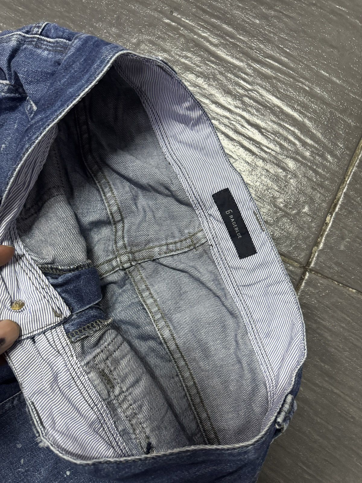 Japanese Brand × RAGEBLUE RAGEBLUE WORKER JEANS Size US 31 - 3 Thumbnail