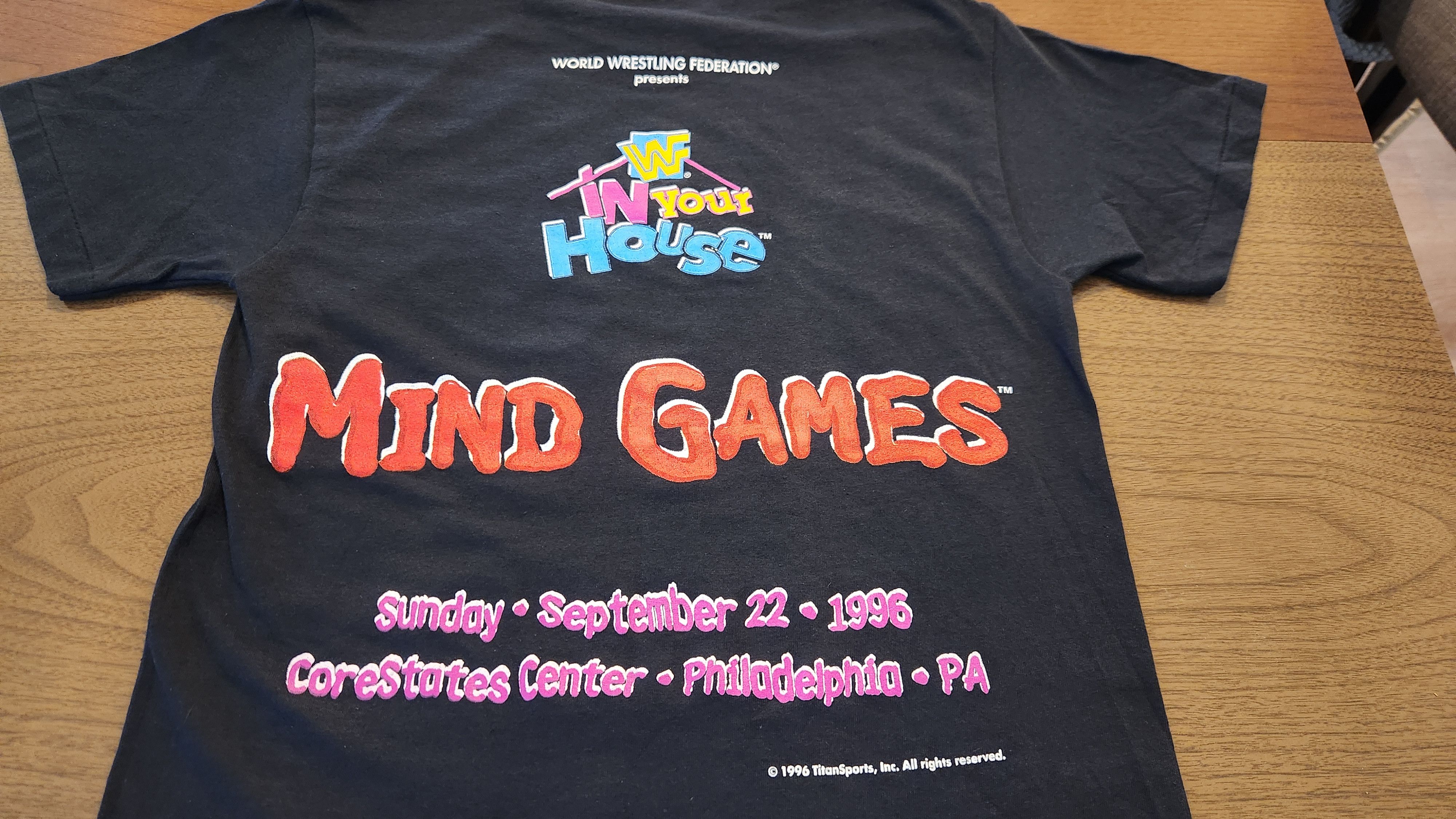 Delta Vintage WWF 1996 Mind Games In Your House T Shirt Size US S / EU 44-46 / 1 - 10 Thumbnail