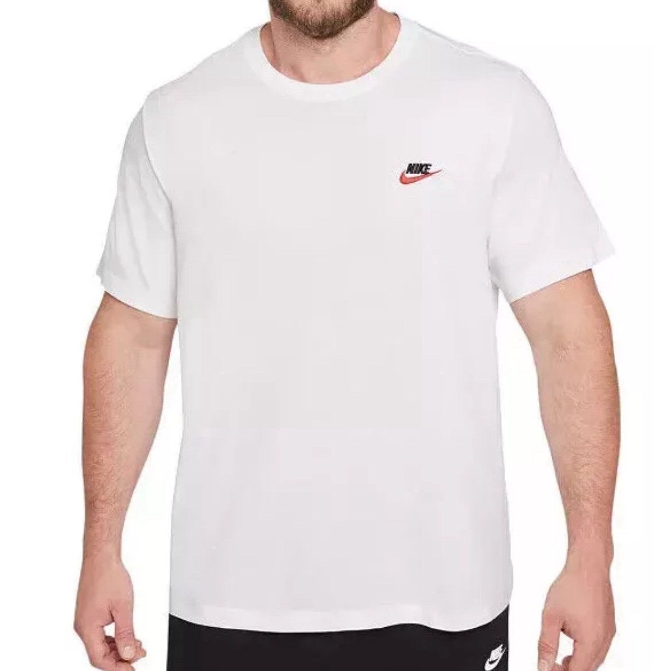 Nike Men's The NIKE Tee Crew Neck T-Shirt White Embroidered XXL Size US XXL / EU 58 / 5 - 1 Thumbnail