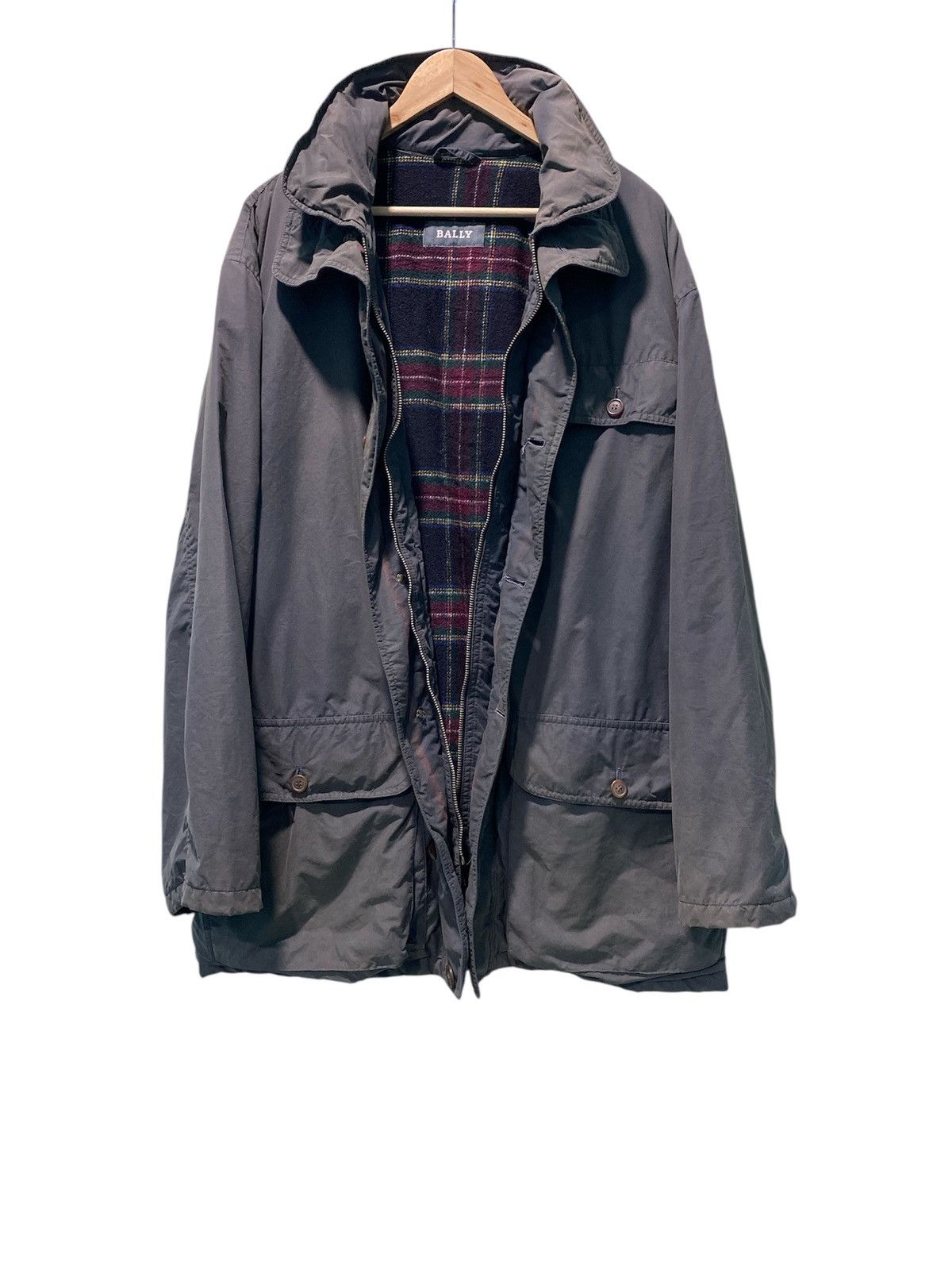 Bally Bally Double Collar Padded Jacket Cargo Pocket Made Italy Size US L / EU 52-54 / 3 - 4 Thumbnail