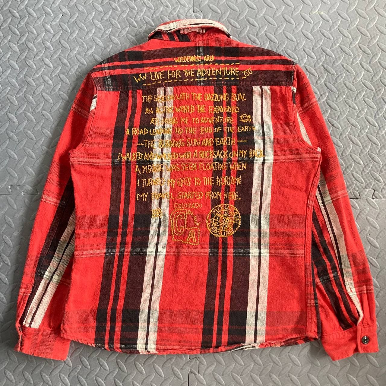 Avirex Plaid Check Embroidered Flannel Size US L / EU 52-54 / 3 - 2 Thumbnail