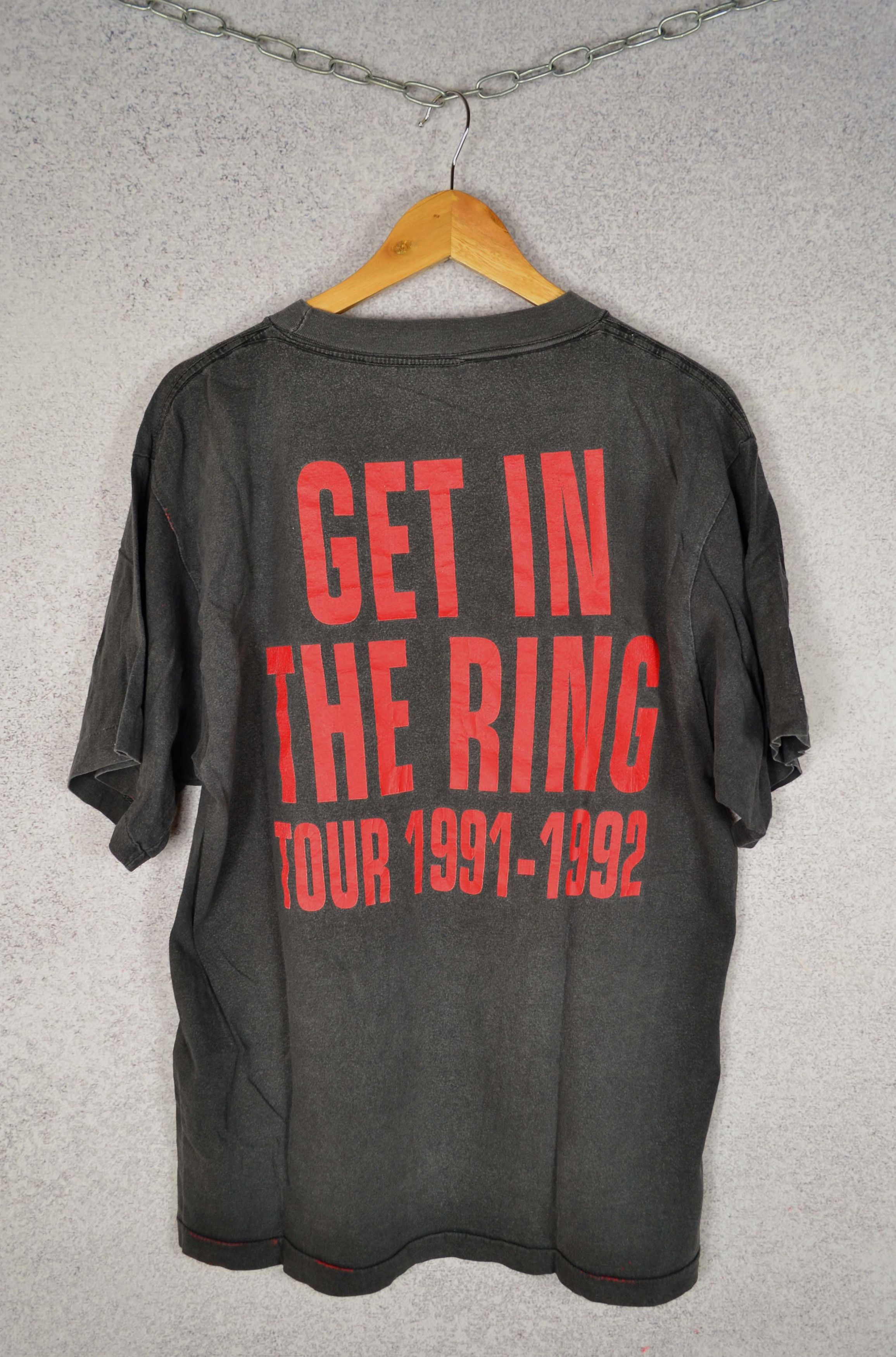 Band Tees Vintage Guns n Roses Get In The Ring Band Tee 1991 1992 Tour Size US L / EU 52-54 / 3 - 7 Thumbnail