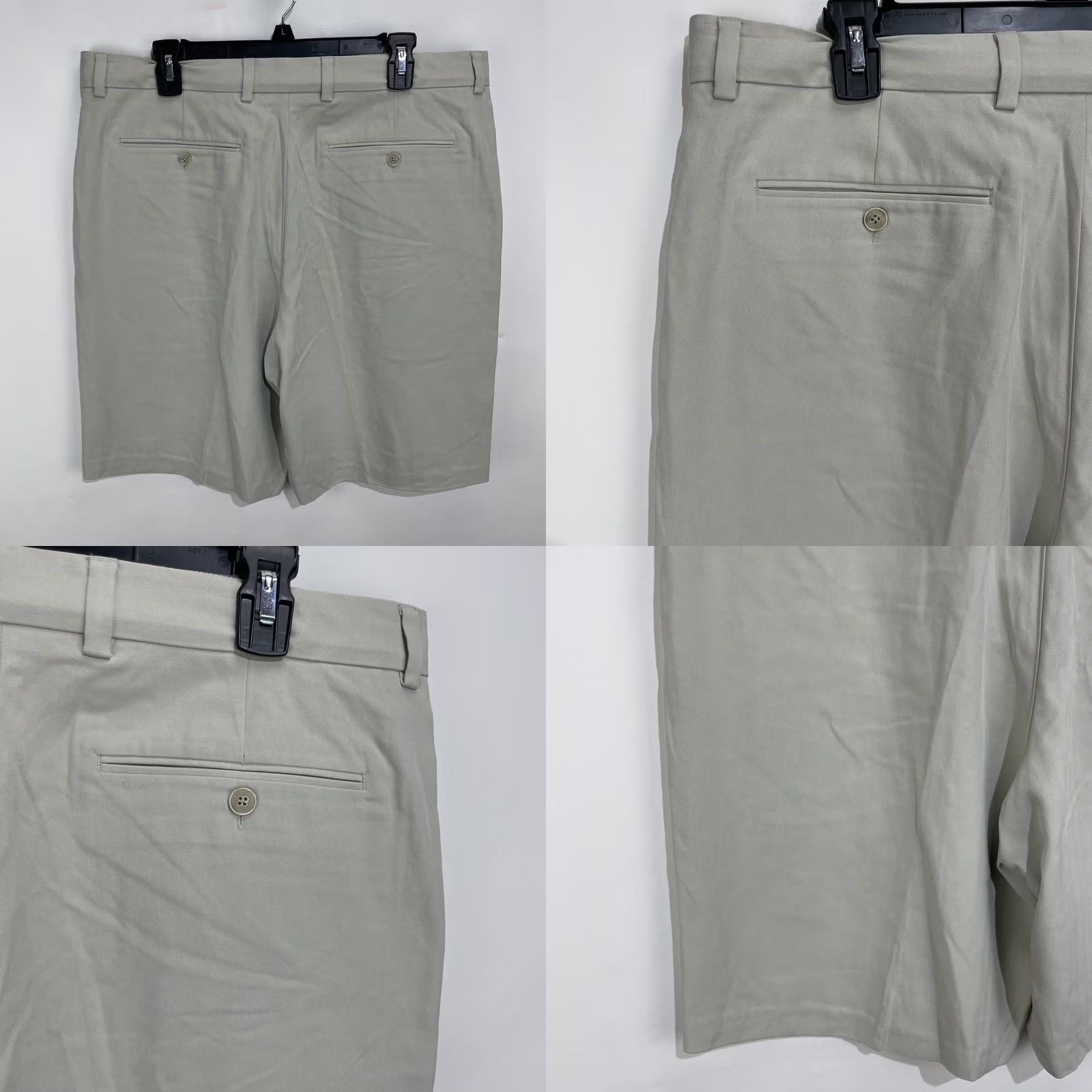 Tommy Bahama Tommy Bahama Shorts Mens 36 Ivory Tan Flat Front Cotton Silk Blend Golf Boating Size US 36 / EU 52 - 9 Thumbnail