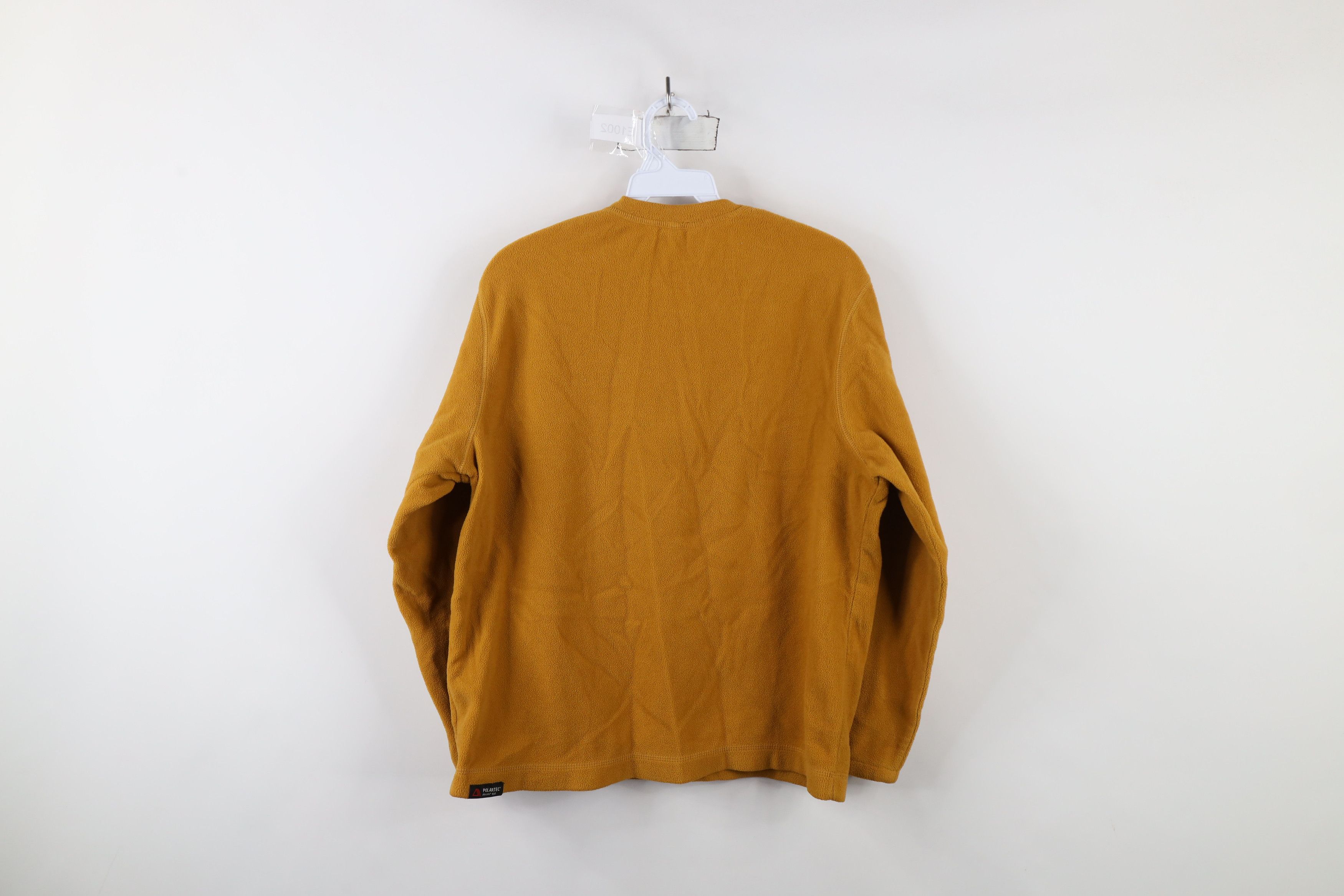 Lands' End × Vintage Vintage Lands End Snap Button Fleece Pullover Sweater Gold Size US S / EU 44-46 / 1 - 9 Thumbnail