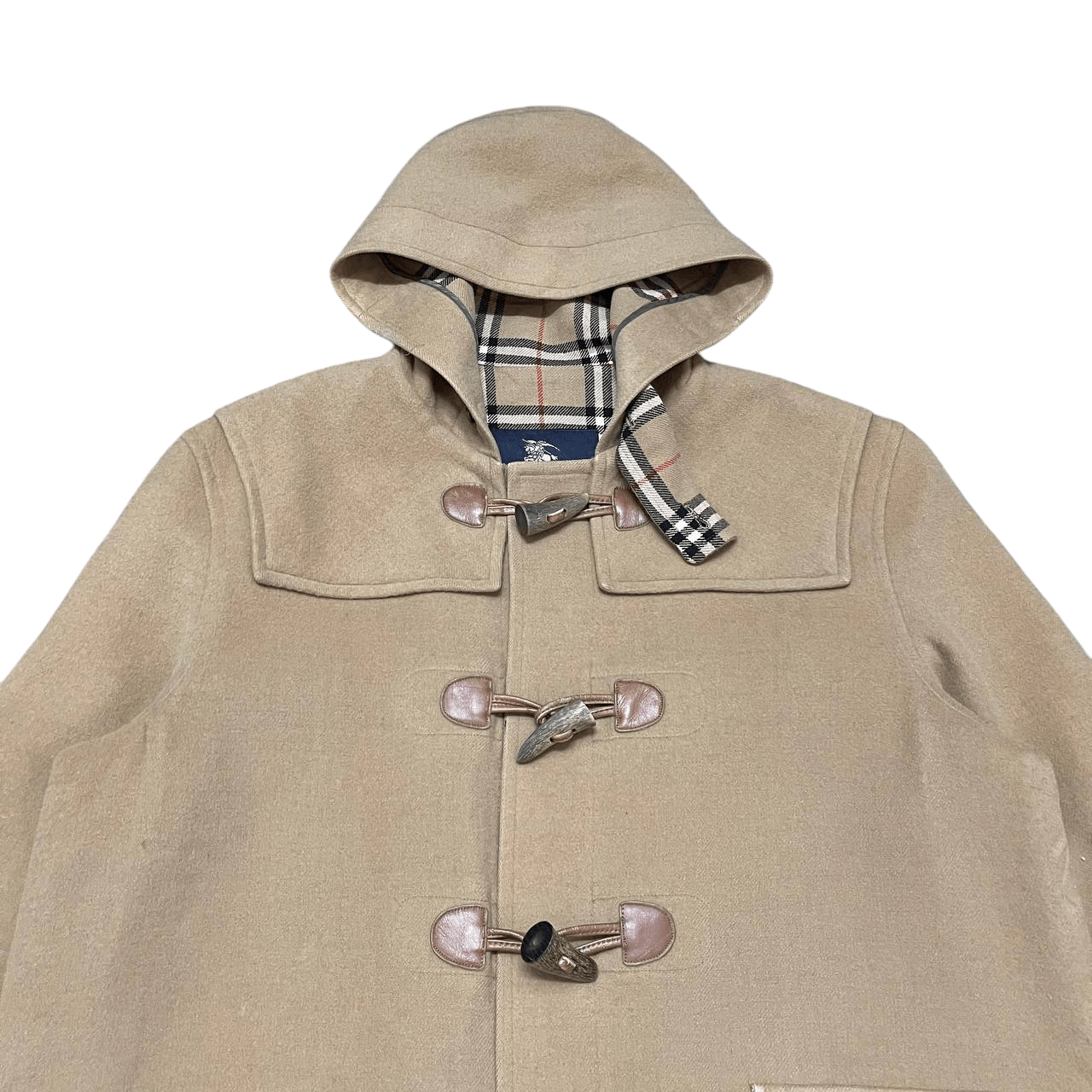 Burberry Vintage Burberry London Duffle Coat Nova Check Wool Cashmere Size US M / EU 48-50 / 2 - 3 Thumbnail