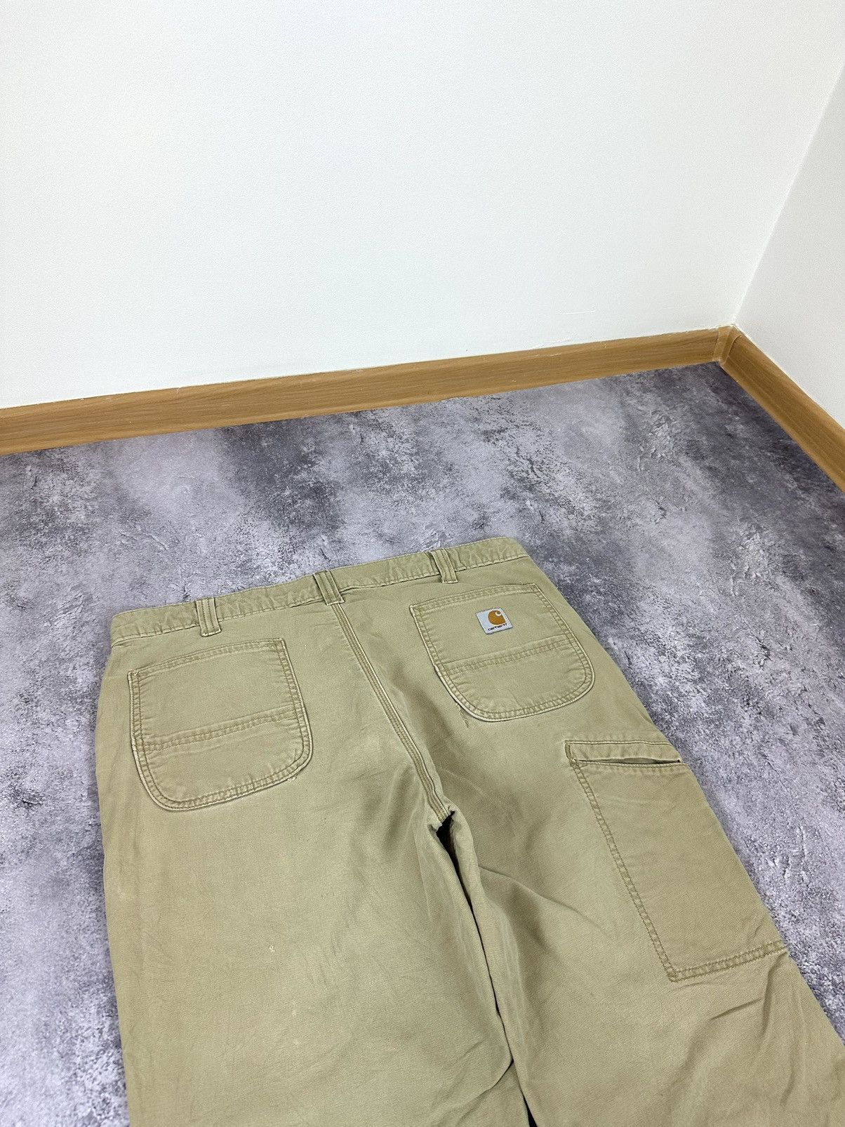 Carhartt Vintage Carhartt Lined Cargo Carpenter USA Baggy Work Pants Size US 38 / EU 54 - 6 Thumbnail