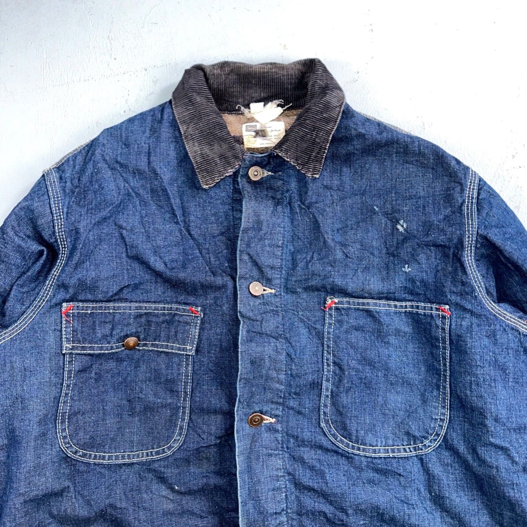 Sears　デニムチョアコート　70sビンテージ　ストア系　Lサイズ