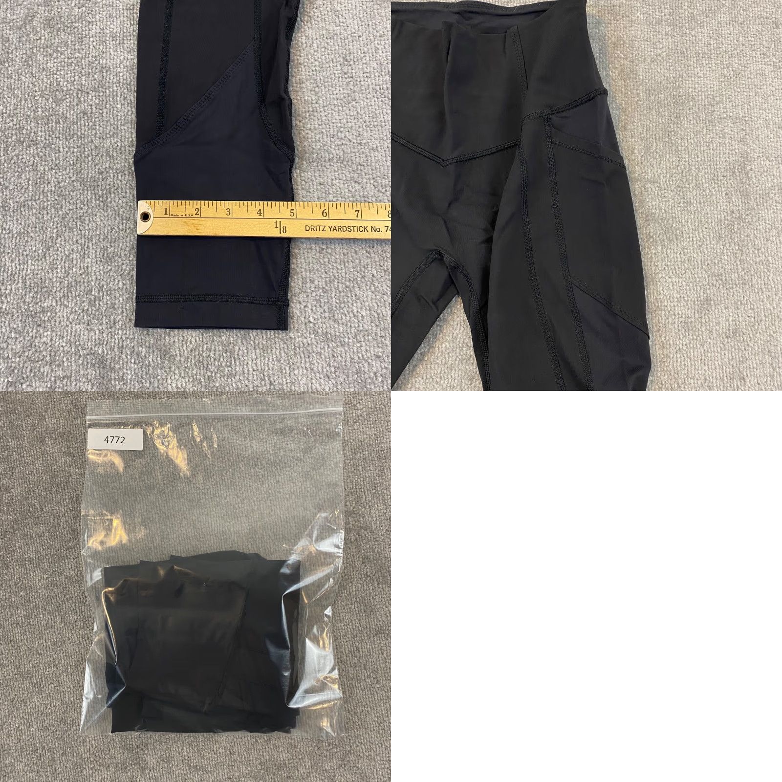 Lululemon Lululemon Leggings Womens 4 Black Mid-Rise 23.5" Cropped Capri Workout Athletic Size 27" / US 4 / IT 40 - 8 Thumbnail