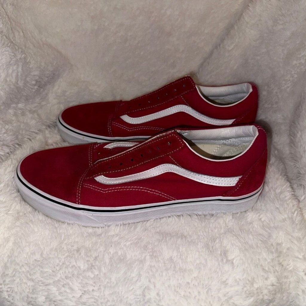 Vans Mens Old Skool Shoe Racing Red Size 11.5 Size US 11.5 / EU 44-45 - 2 Thumbnail