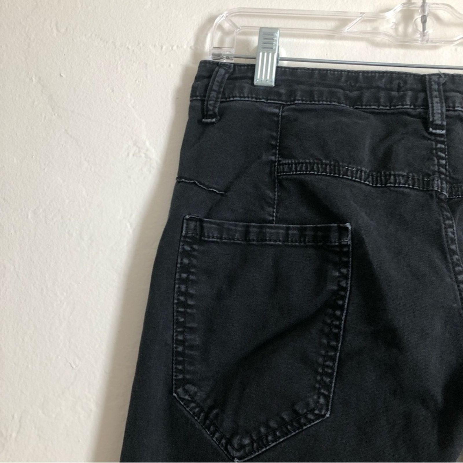 Other Please Made in Italy Black Denim Straight Leg Mid Rise Jeans Size 27" / US 4 / IT 40 - 12 Thumbnail