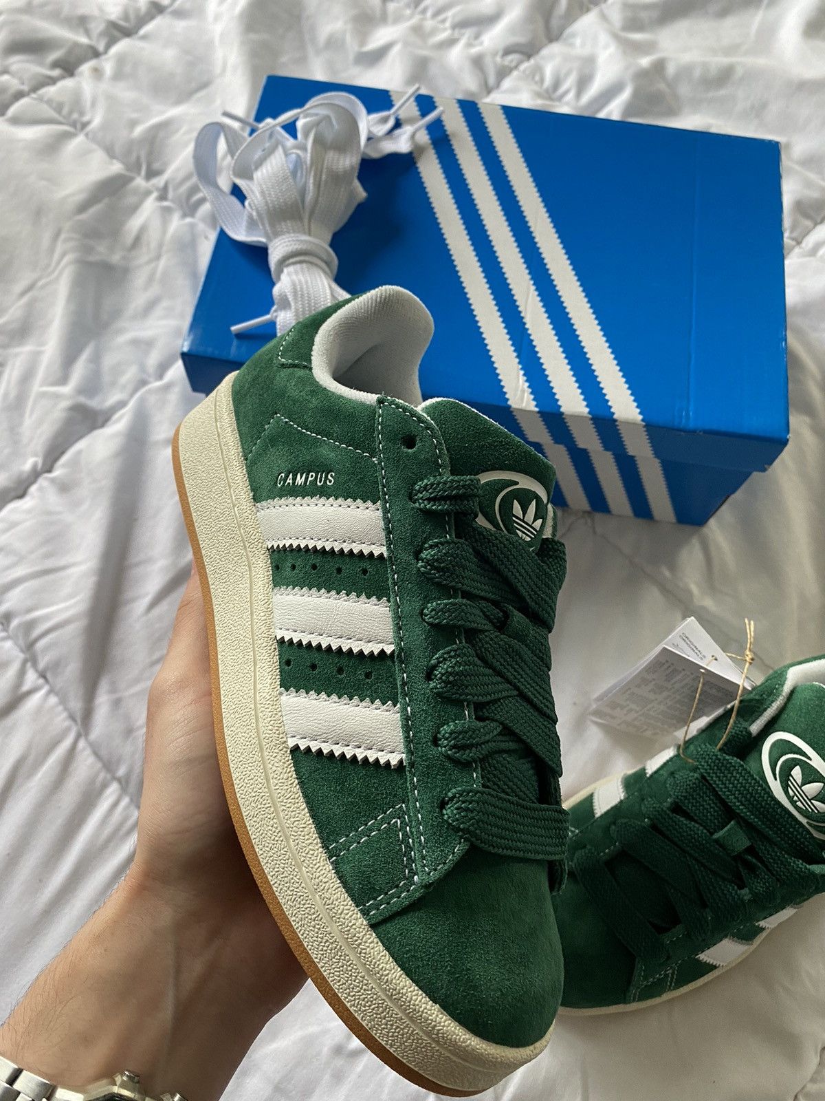 image of Adidas Campus 00’S Green Shoes, Women's (Size 5.5)