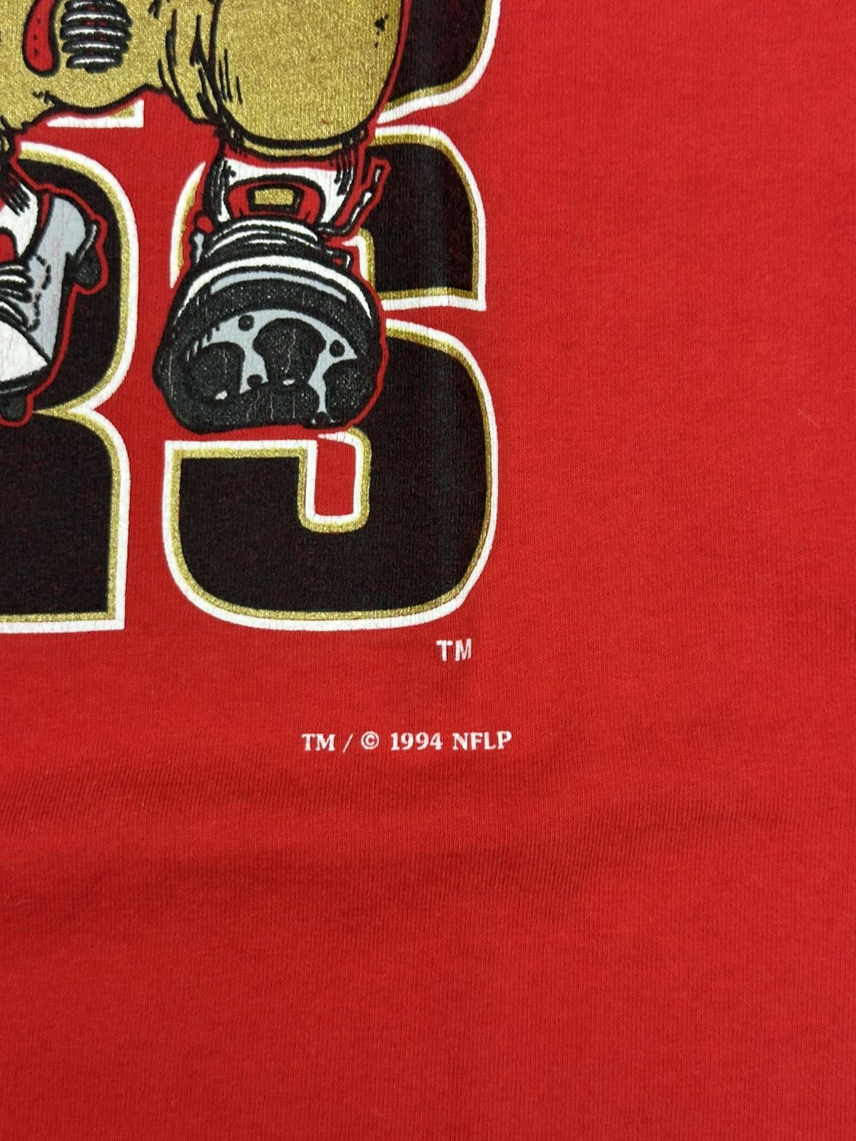 Vintage 1994 Vintage NFL San Francisco 49ers 3 Players Running Tee Size US M / EU 48-50 / 2 - 4 Thumbnail