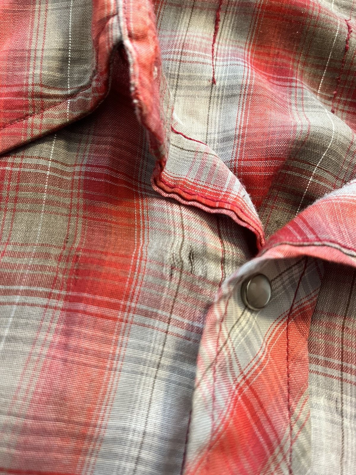 Japanese Brand Vintage cropped thrashed western Pearl snap shirt RARE Size US M / EU 48-50 / 2 - 9 Thumbnail