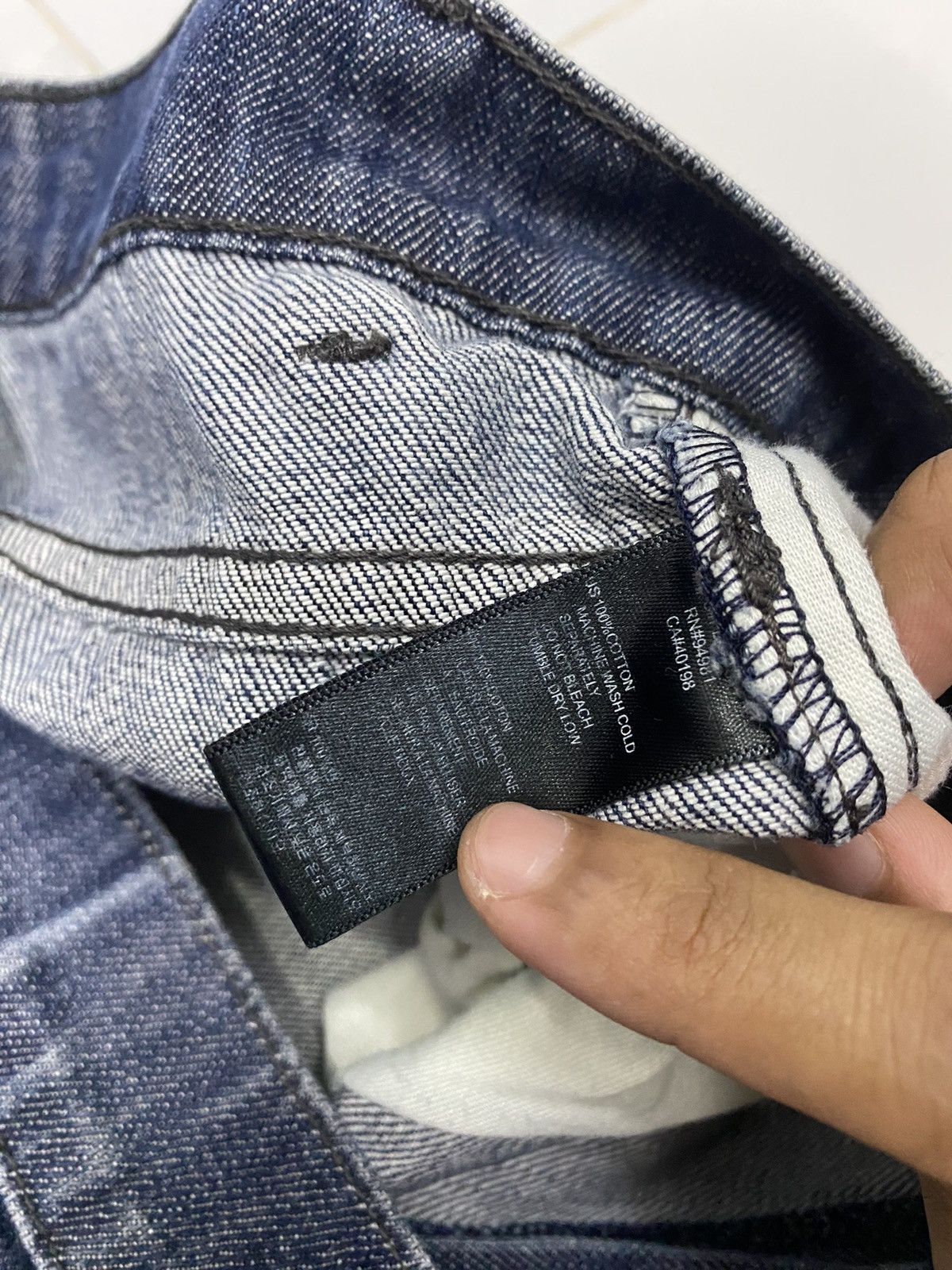 Japanese Brand 🔥Made In USA Heritage 1981 Distressed Denim Jeans Size US 34 / EU 50 - 8 Thumbnail