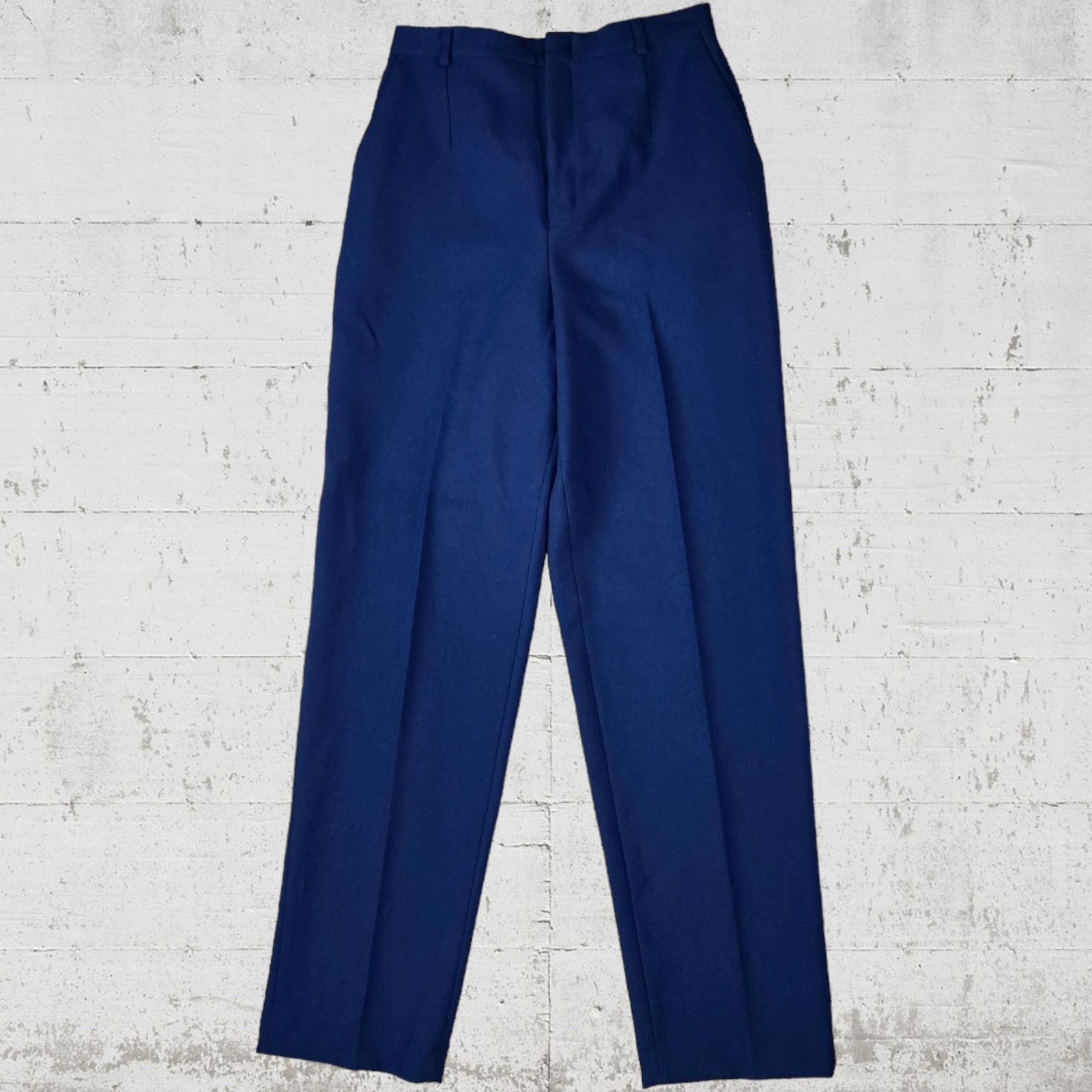 Haggar Vintage USA Made Navy Straight Dress Pants Size 6 Size 28" / US 6 / IT 42 - 3 Thumbnail