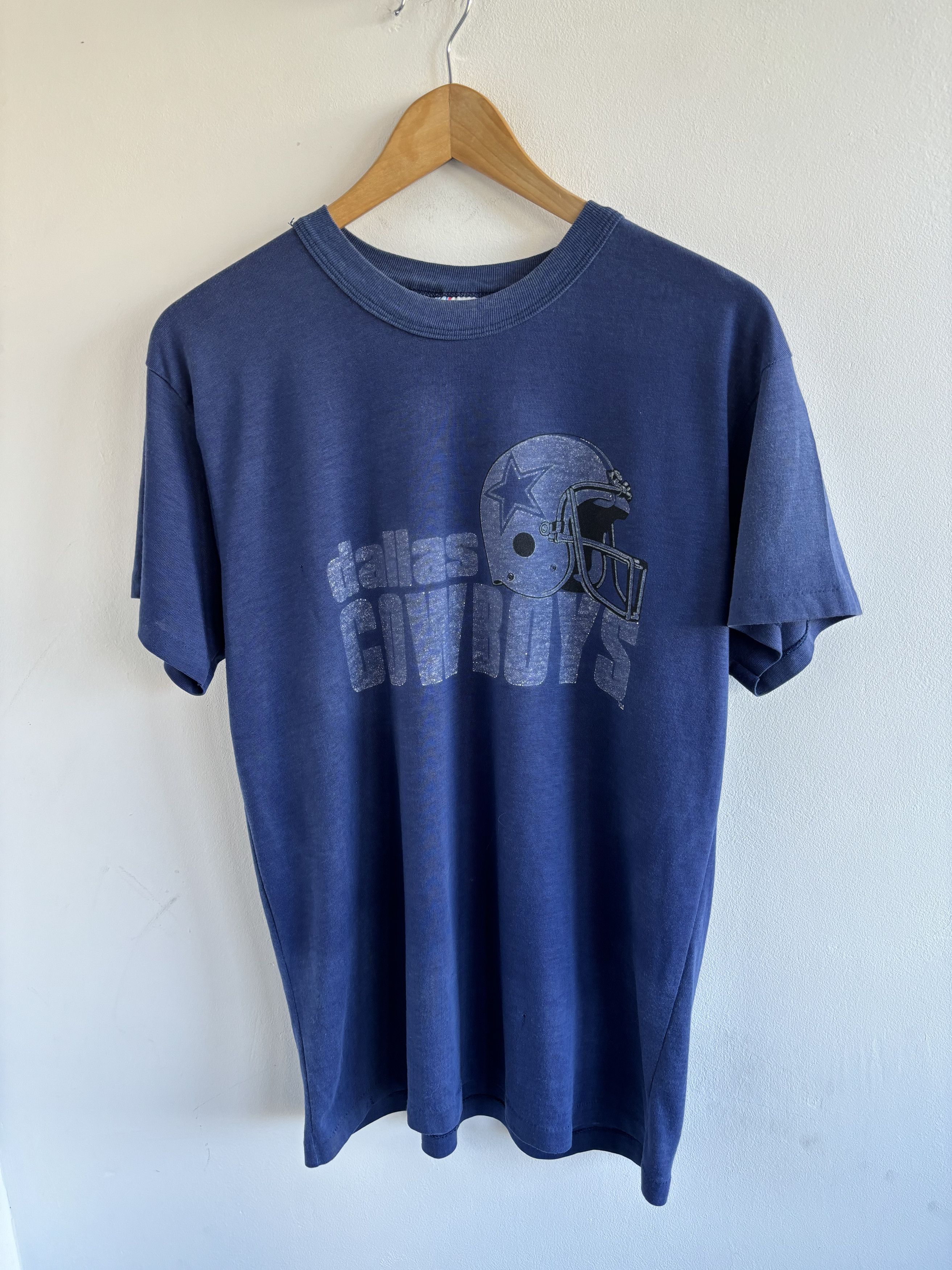NFL × Vintage Vintage 80s Dallas Cowboys Ringer Washed Tee Size US L / EU 52-54 / 3 - 1 Thumbnail
