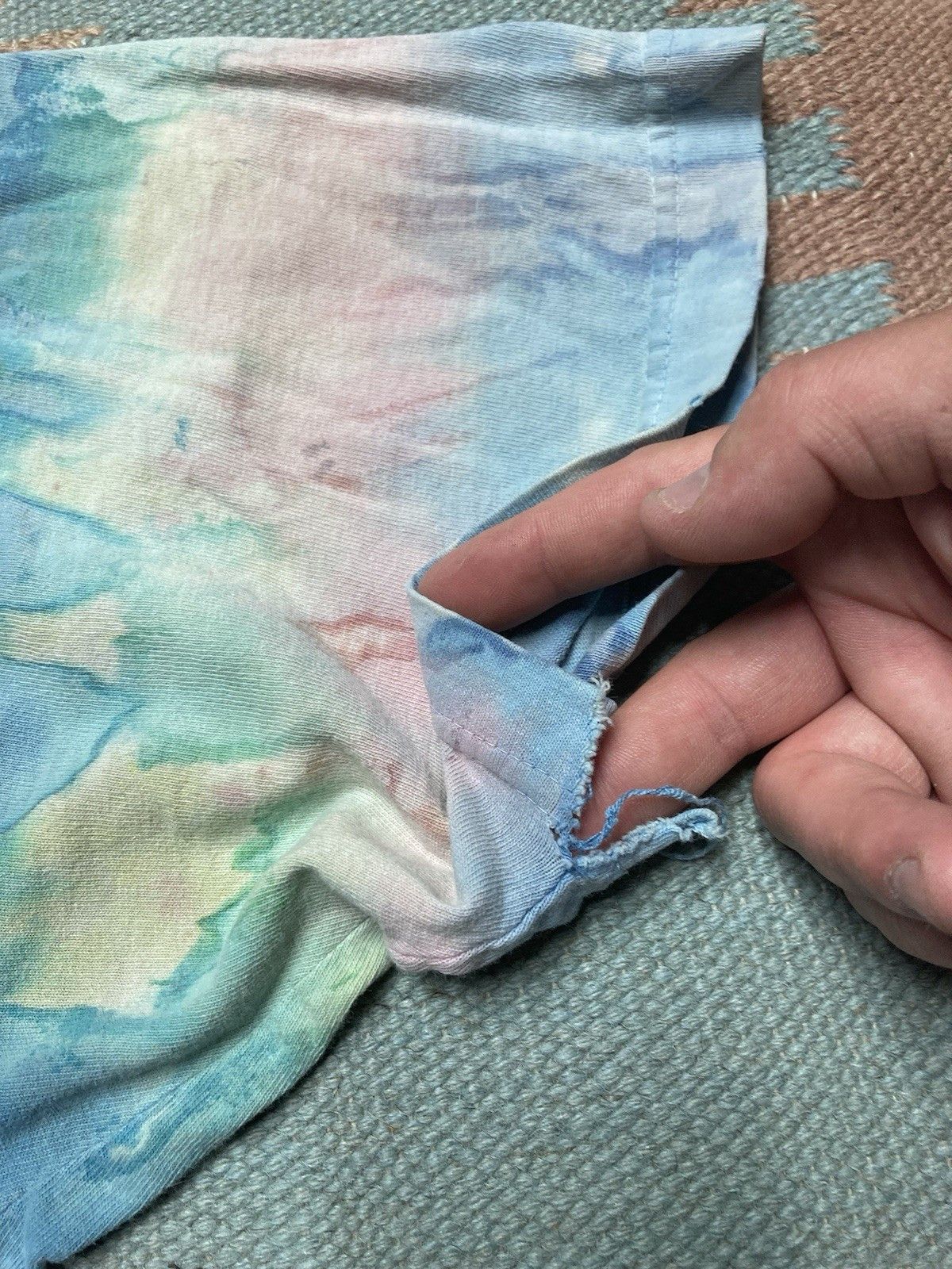 Vintage 90s tie dye t shirt faded distressed hippie men’s XL Size US XL / EU 56 / 4 - 5 Thumbnail