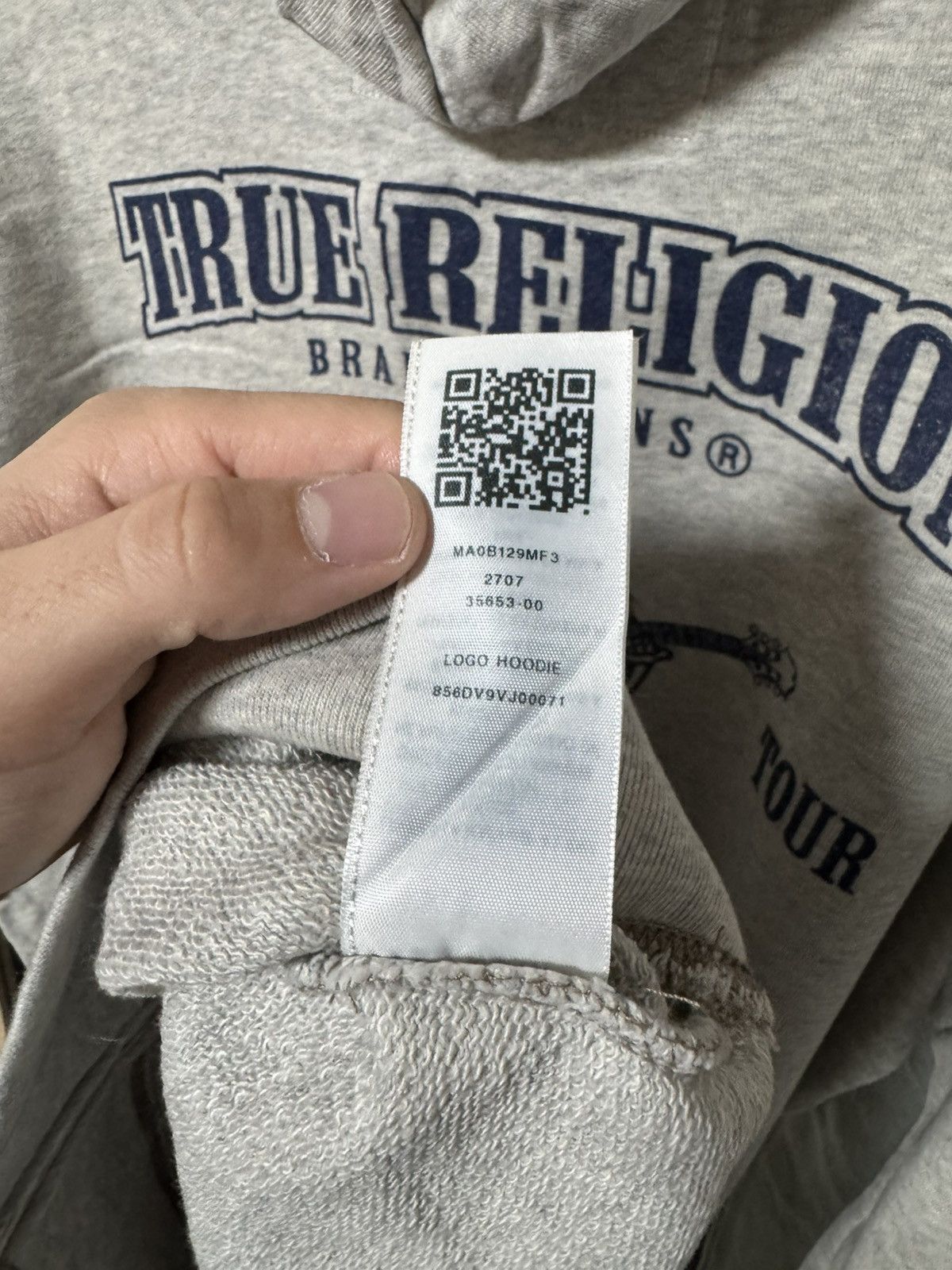 True Religion True Religion Vintage Red Zip Hoodie Buddha Big Logo Cotton Size US XXL / EU 58 / 5 - 11 Thumbnail
