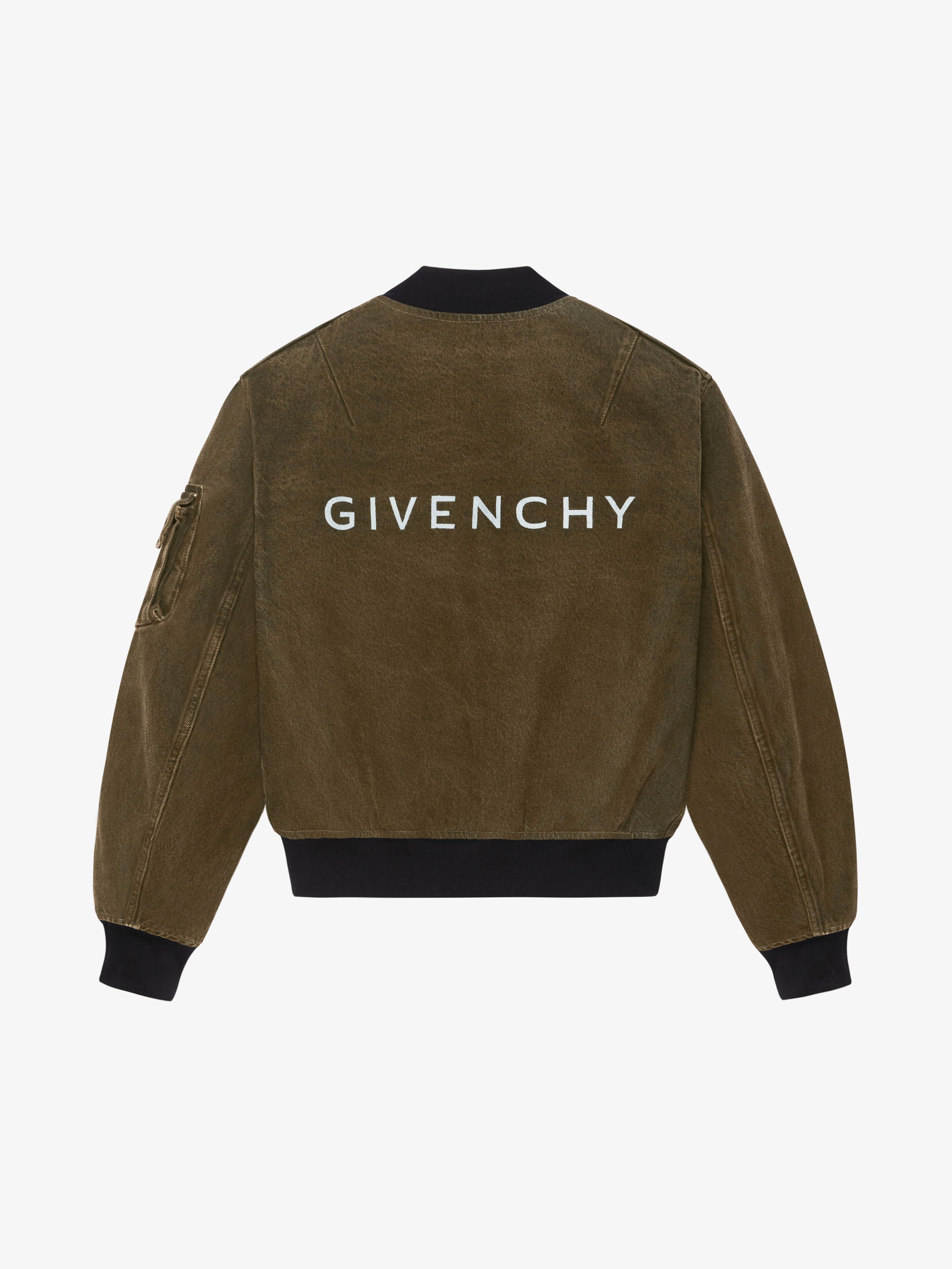 Givenchy o1w1db10325 Bomber Denim in Black Size US XXL / EU 58 / 5 - 6 Thumbnail