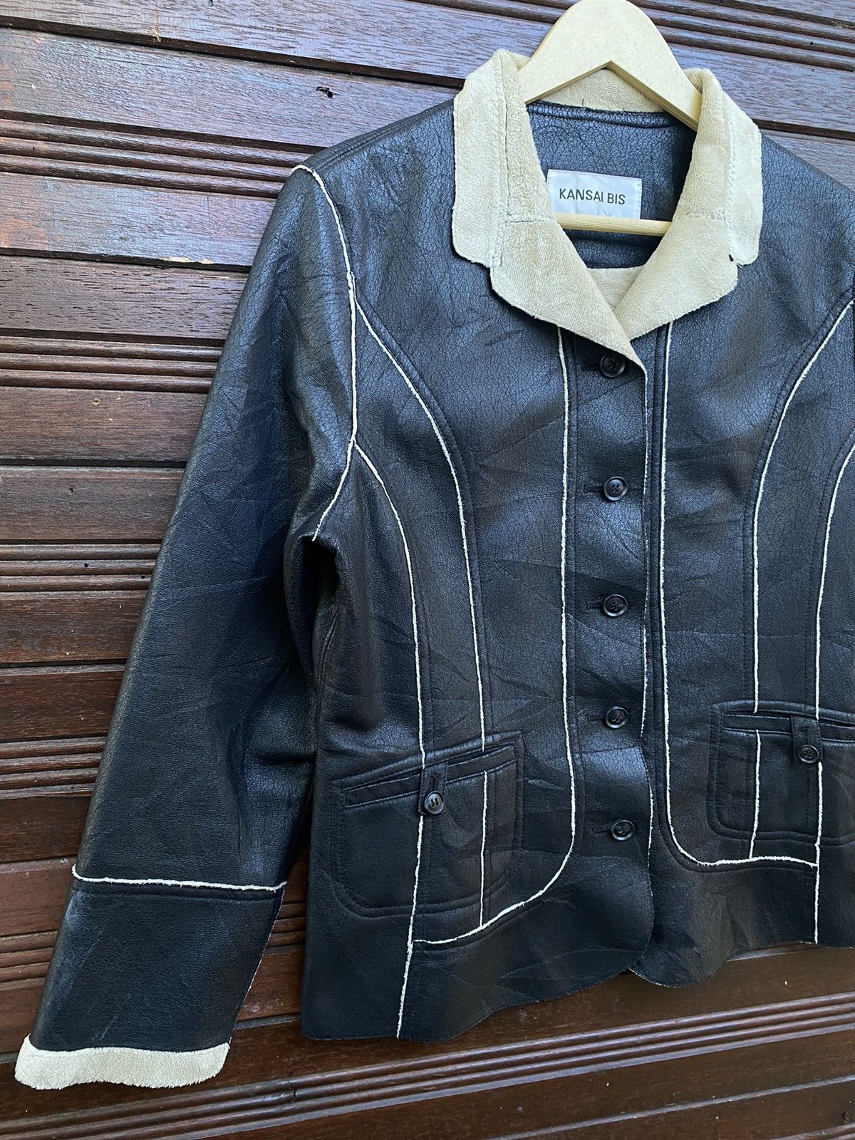 Kansai Yamamoto Rare🌟 Kansai Yamamoto Shearling Jacket Size US M / EU 48-50 / 2 - 6 Thumbnail