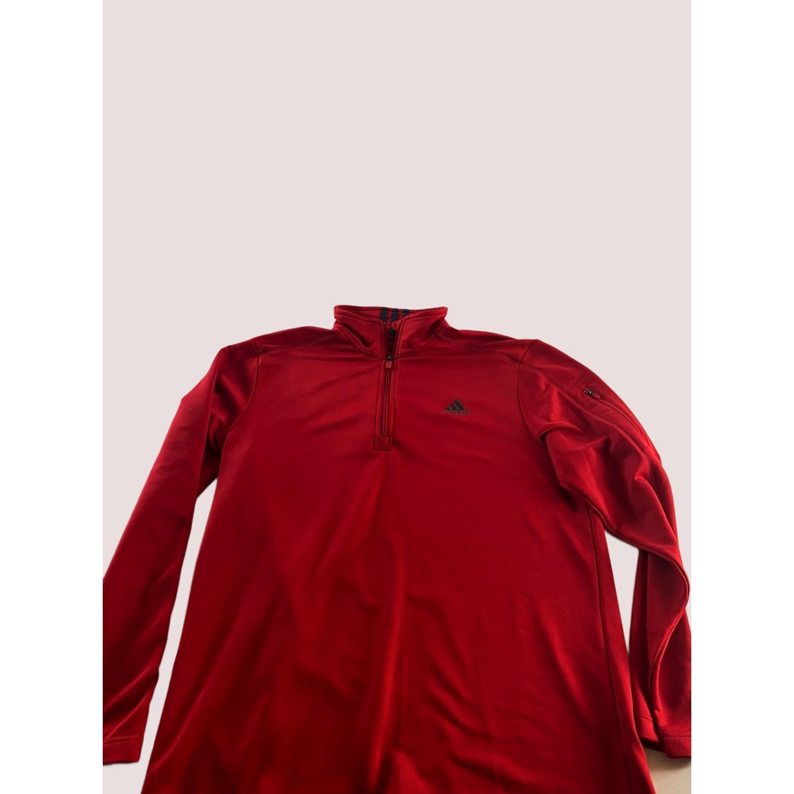 Adidas Adidas Sweater Large L Red Gray Trim Zippered Multicolor Men Size US L / EU 52-54 / 3 - 1 Thumbnail