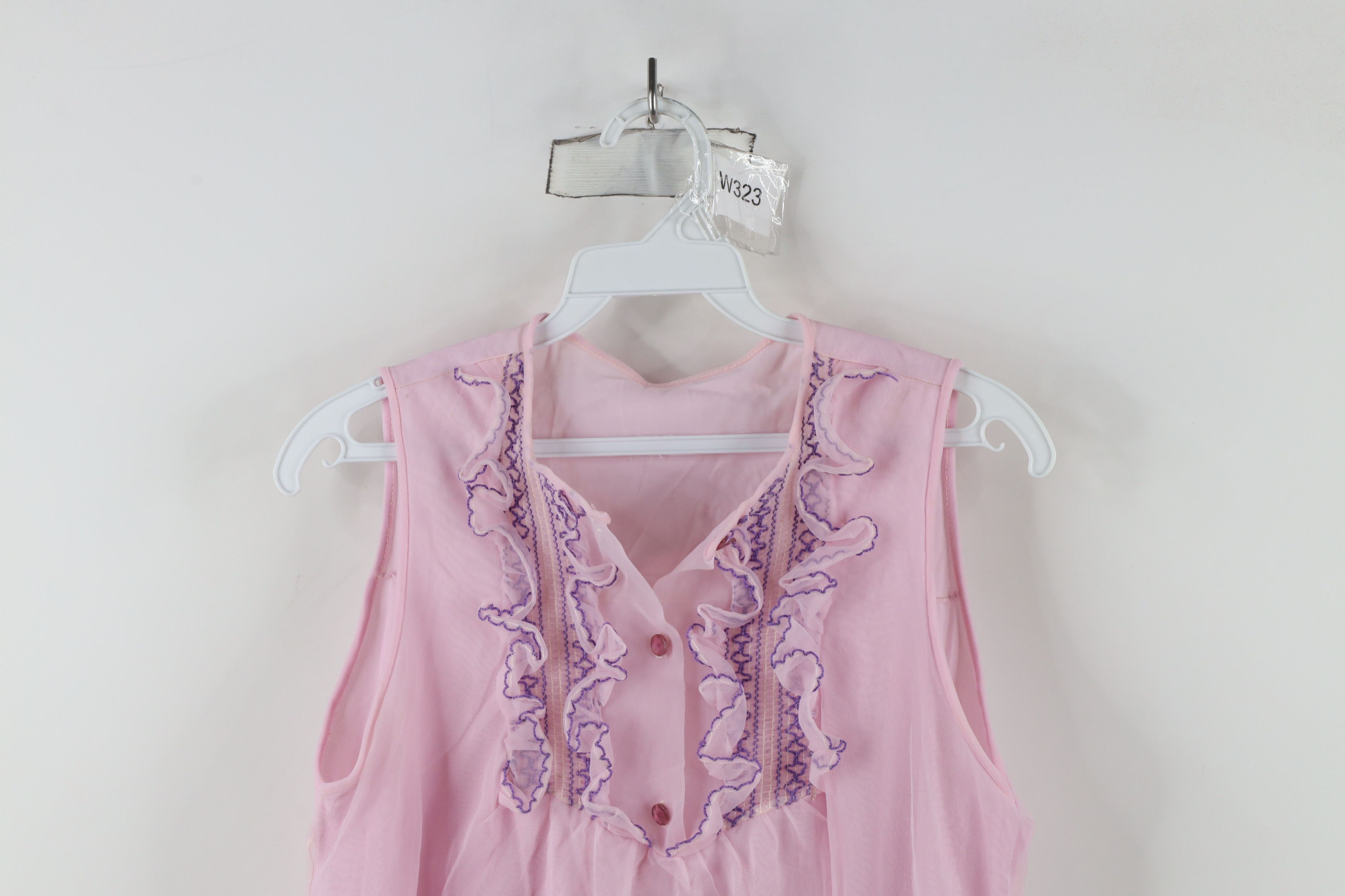 Vintage Vintage 60s 70s Fairy Princess Sleeveless Night Shirt Size M / US 6-8 / IT 42-44 - 2 Thumbnail