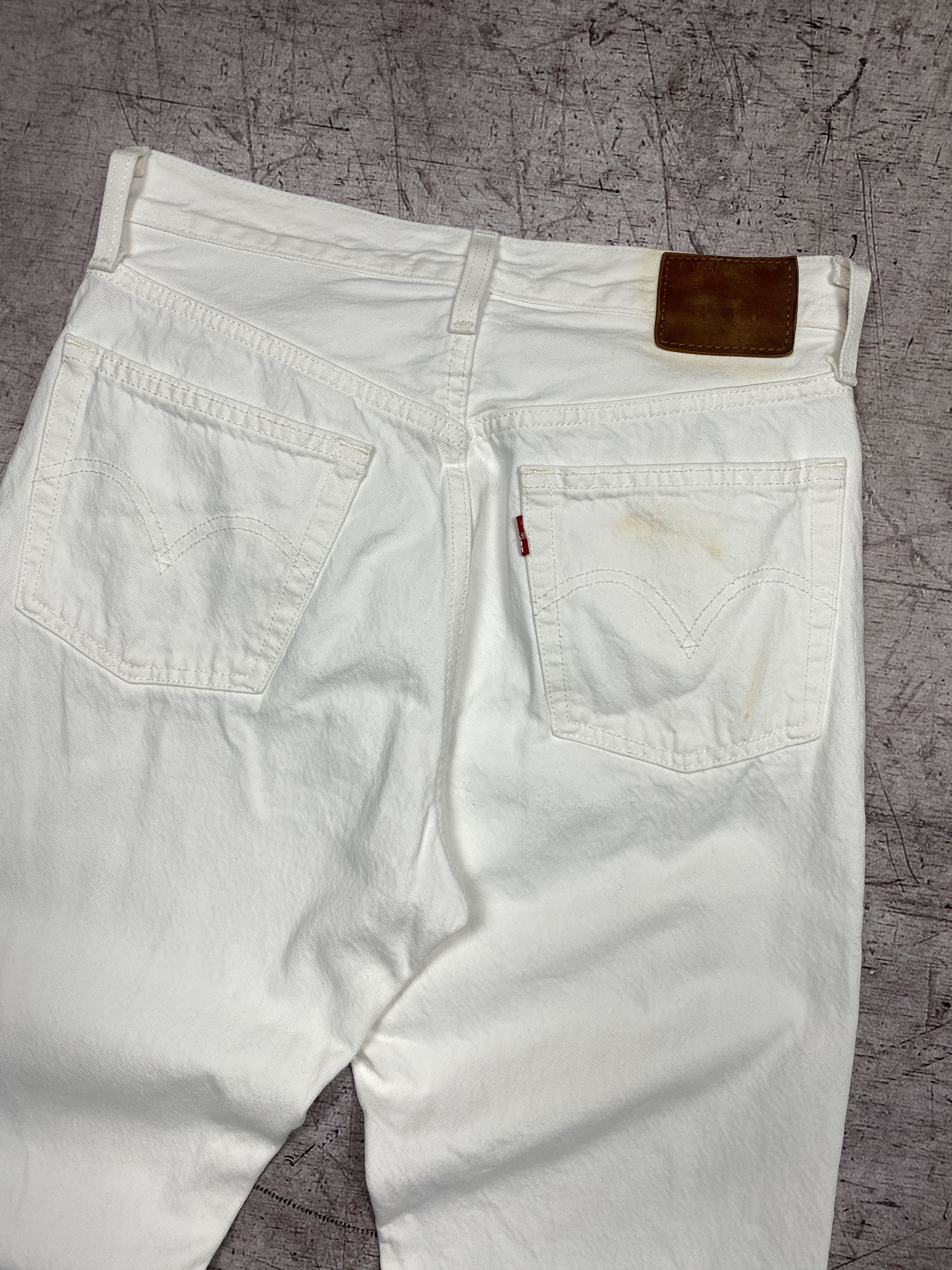 Levi's × Levi's Vintage Clothing Levis Womens White Denim Pants Jeans Size 27" / US 4 / IT 40 - 2 Thumbnail