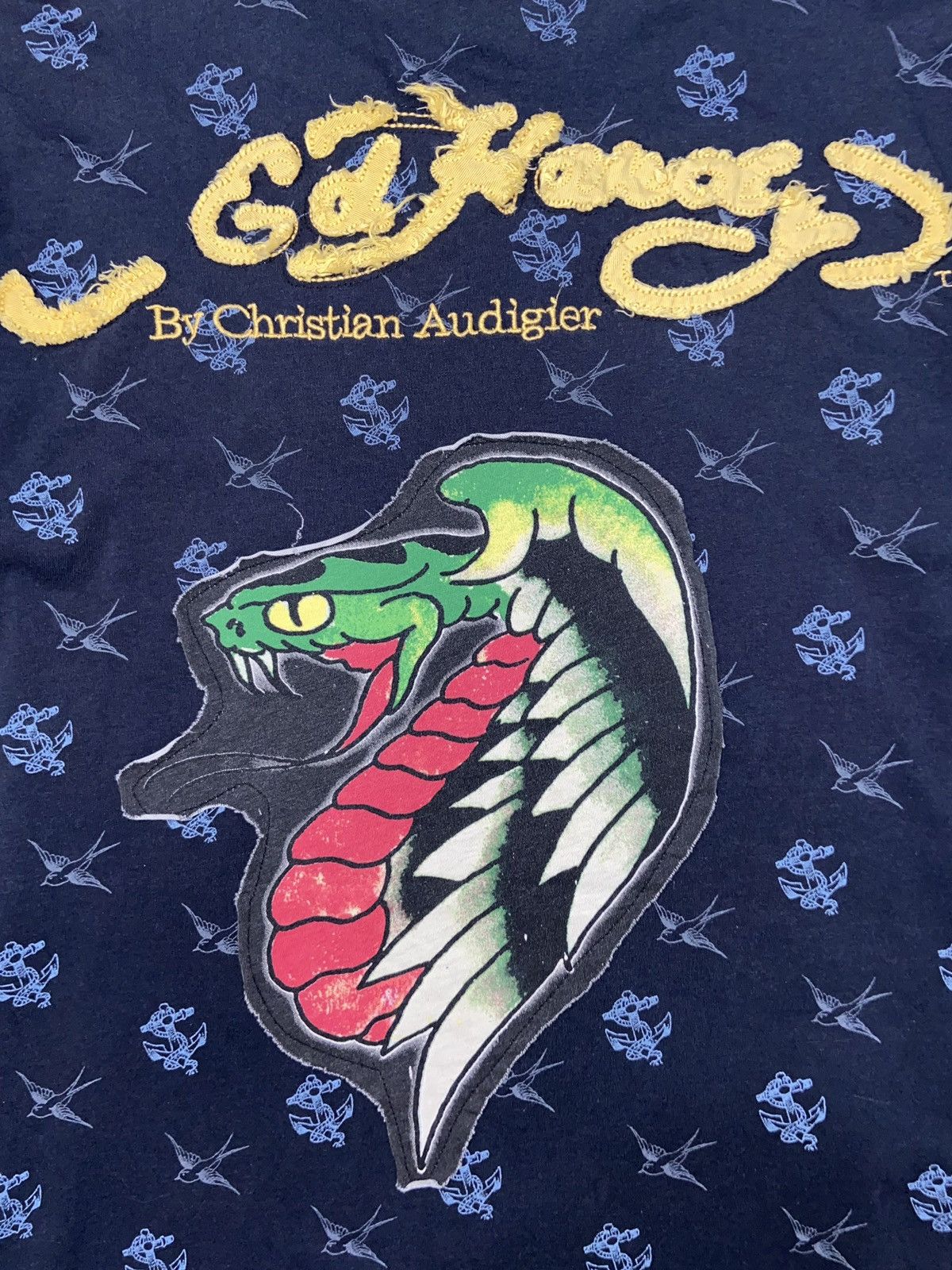 Christian Audigier × Ed Hardy × Vintage Vintage Ed Hardy By Christian Audigiter Y2K t shirt tee Size US L / EU 52-54 / 3 - 11 Thumbnail