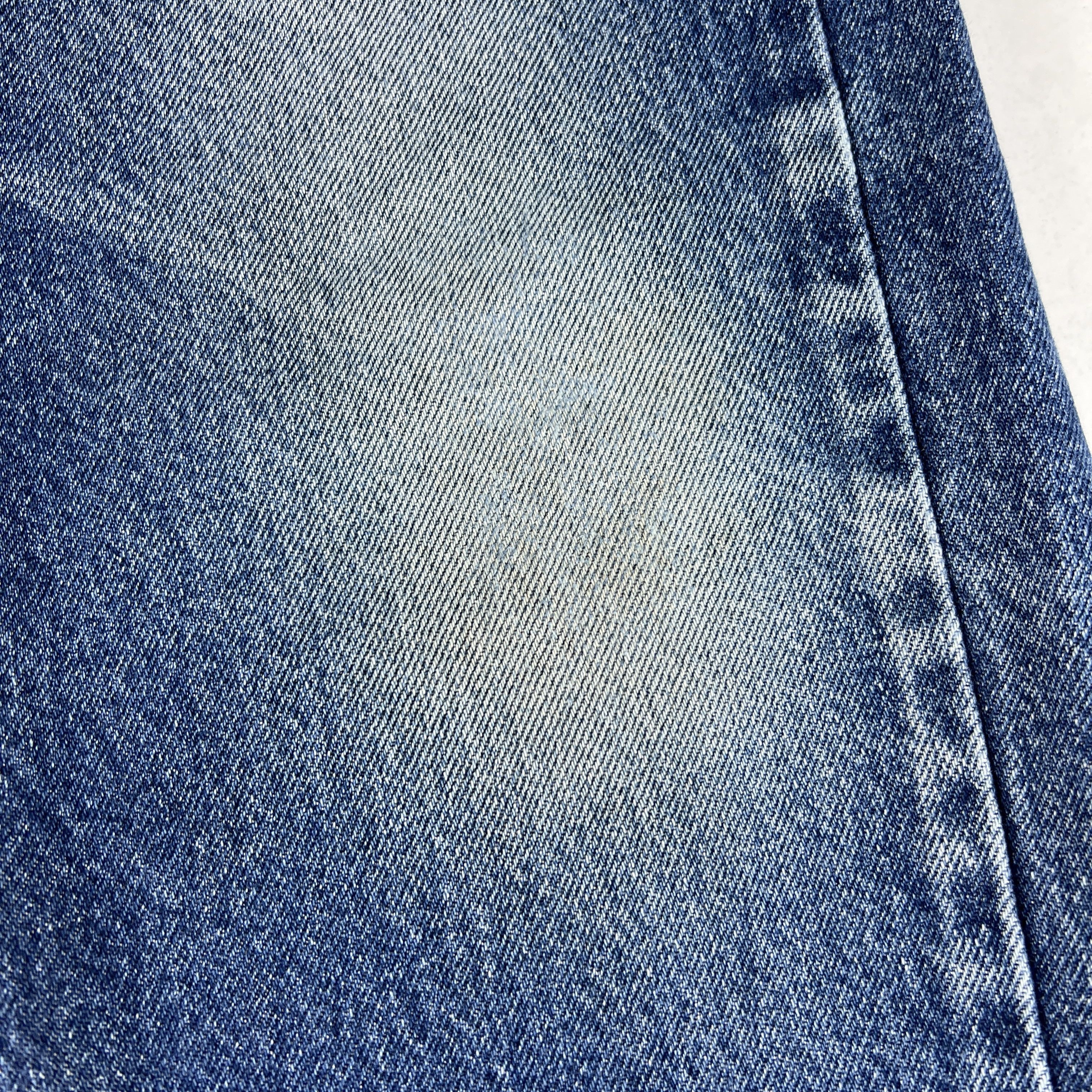 Levi's Levi's Jeans 505 Straight Blue Faded Cotton Denim Size US 37 - 2 Thumbnail