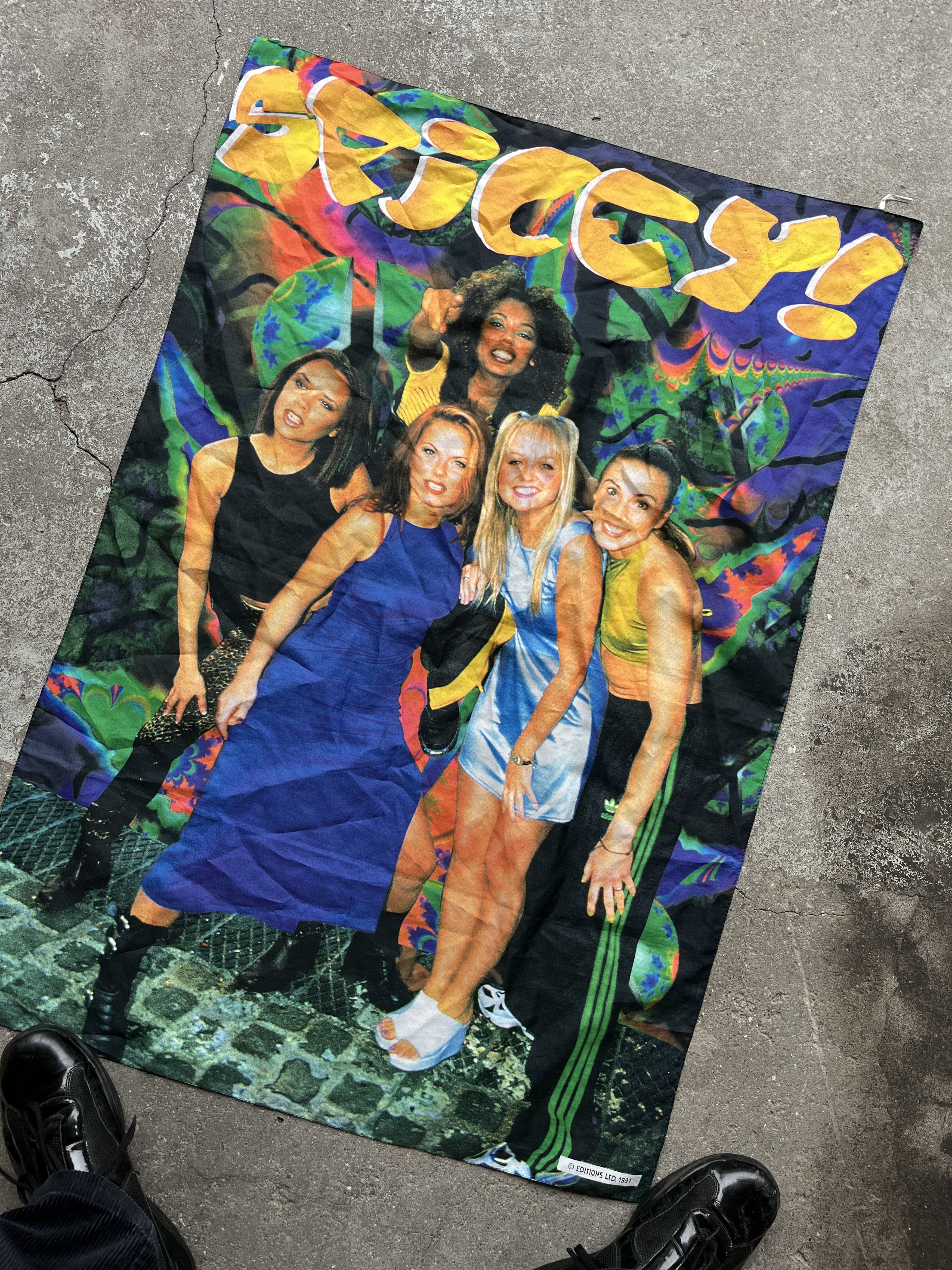 Other Spice Girls printed flag scarf Y2K 00s Size ONE SIZE - 2 Thumbnail