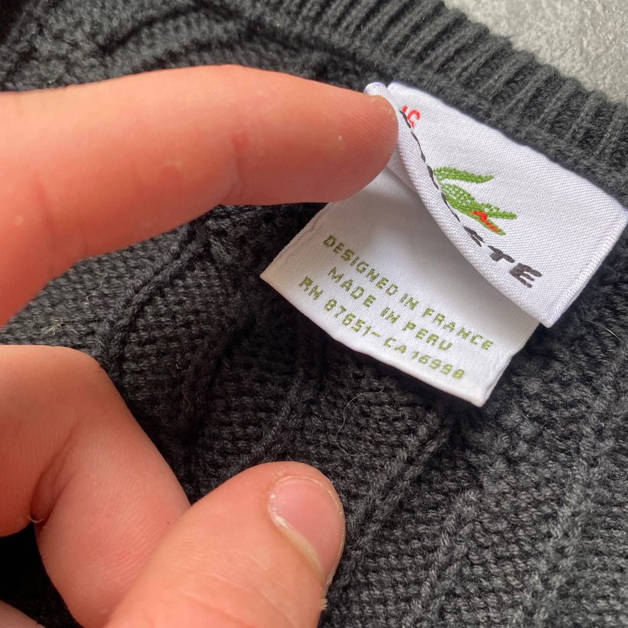 Lacoste × Vintage Vintage Lacoste rare knit sweater Size US L / EU 52-54 / 3 - 5 Thumbnail