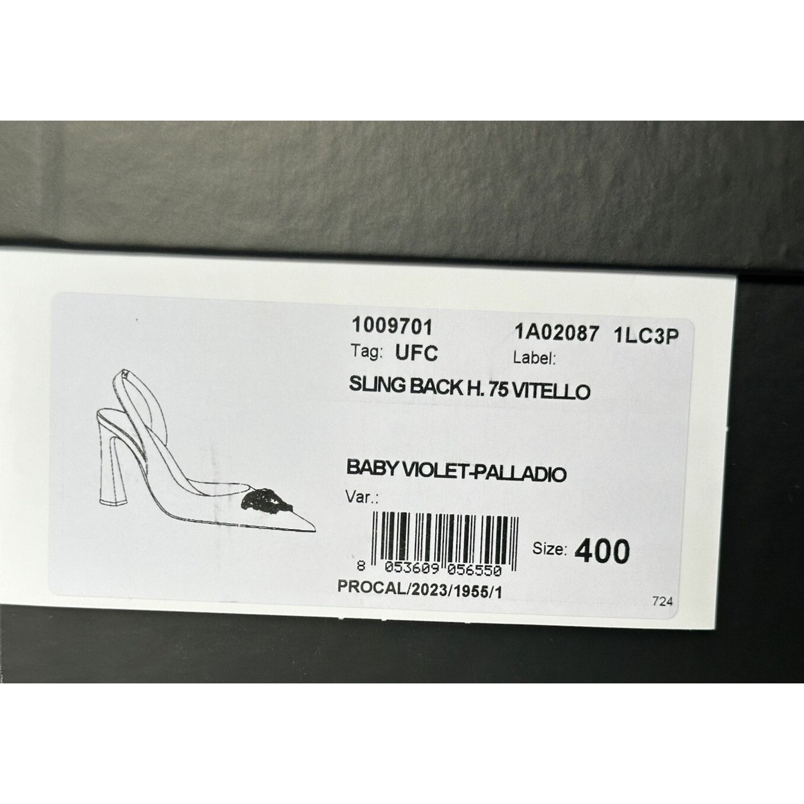 Versace Versace Sling Back Leather Pump Shoes Violet 10 US 1009701 Size US 10 / IT 40 - 13 Thumbnail