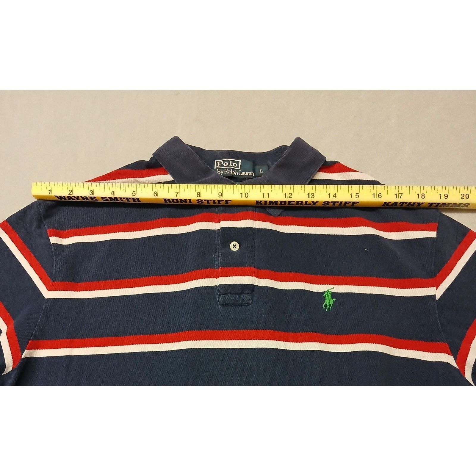 Polo Ralph Lauren Y2K Polo Ralph Lauren (Large) Multicolor Collar Shirt Size US L / EU 52-54 / 3 - 4 Thumbnail